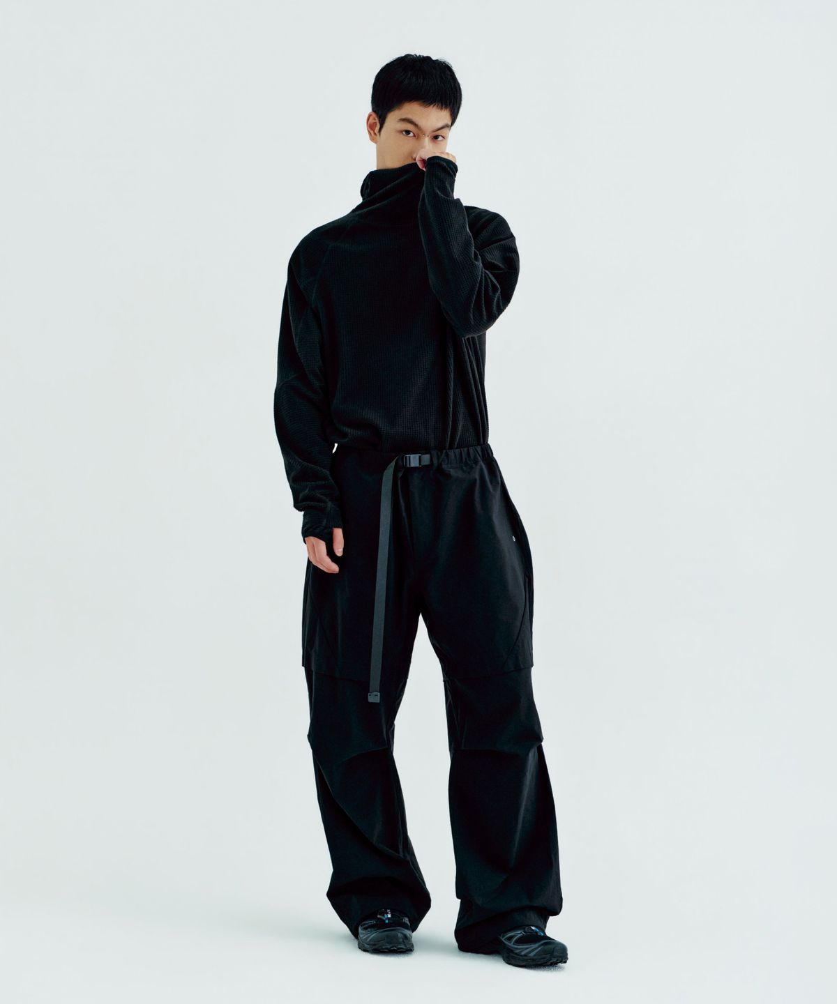 얼스캄에라(EARTH CALM ERA) 와플 바라클라바 후디_4컬러