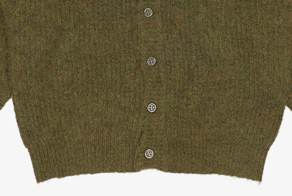 키뮤어(KIIMUIR) 부클 울(WOOL) 카라 가디건_3 COLOR M