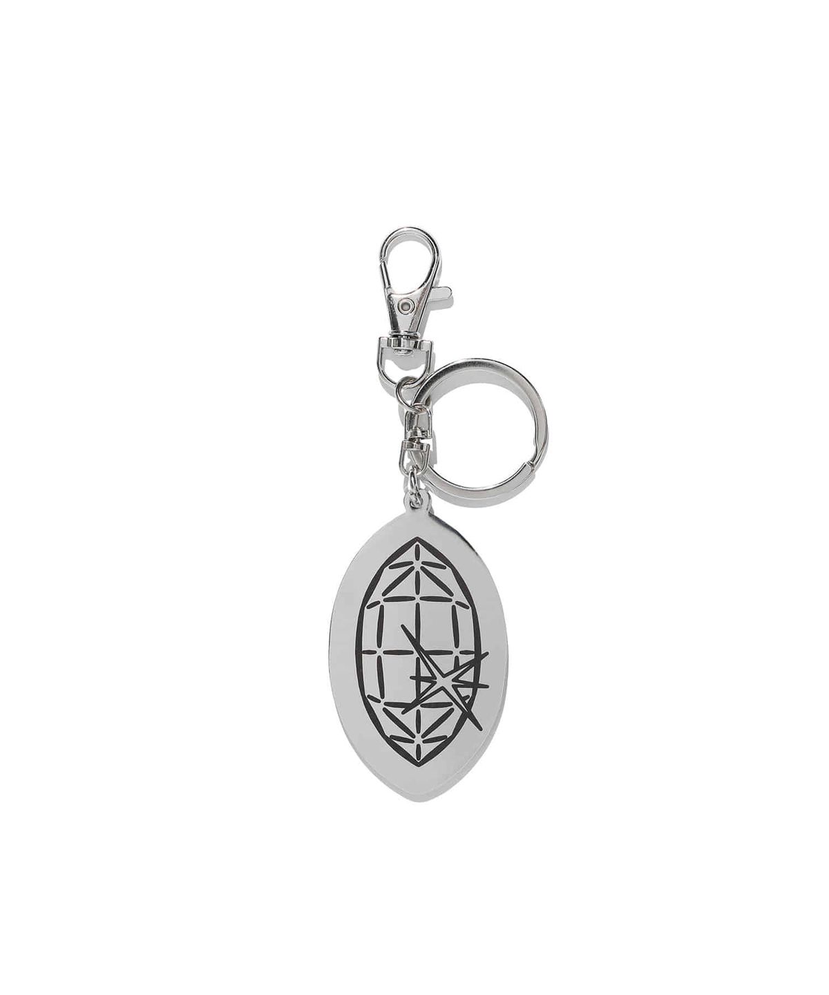 나이스고스트클럽(NICEGHOSTCLUB) JOJOs STARDUST CRUSADERS KAKYOIN&HIEROPHANT GREEN KEYCHAIN_SILVER(NG2GFUAB71B)