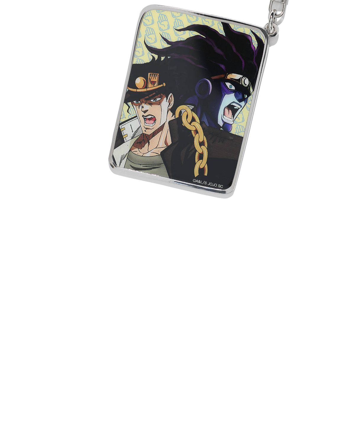 나이스고스트클럽(NICEGHOSTCLUB) JOJOs STARDUST CRUSADERS JOTARO&STAR PLATINUM KEYCHAIN_SILVER(NG2GFUAB70B)