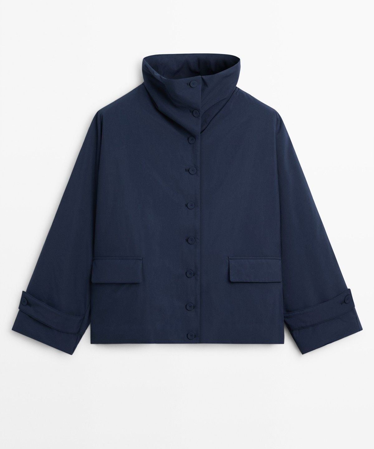 마시모두띠(MASSIMO DUTTI) 스웨이드 라이트 패딩 쇼트 코트