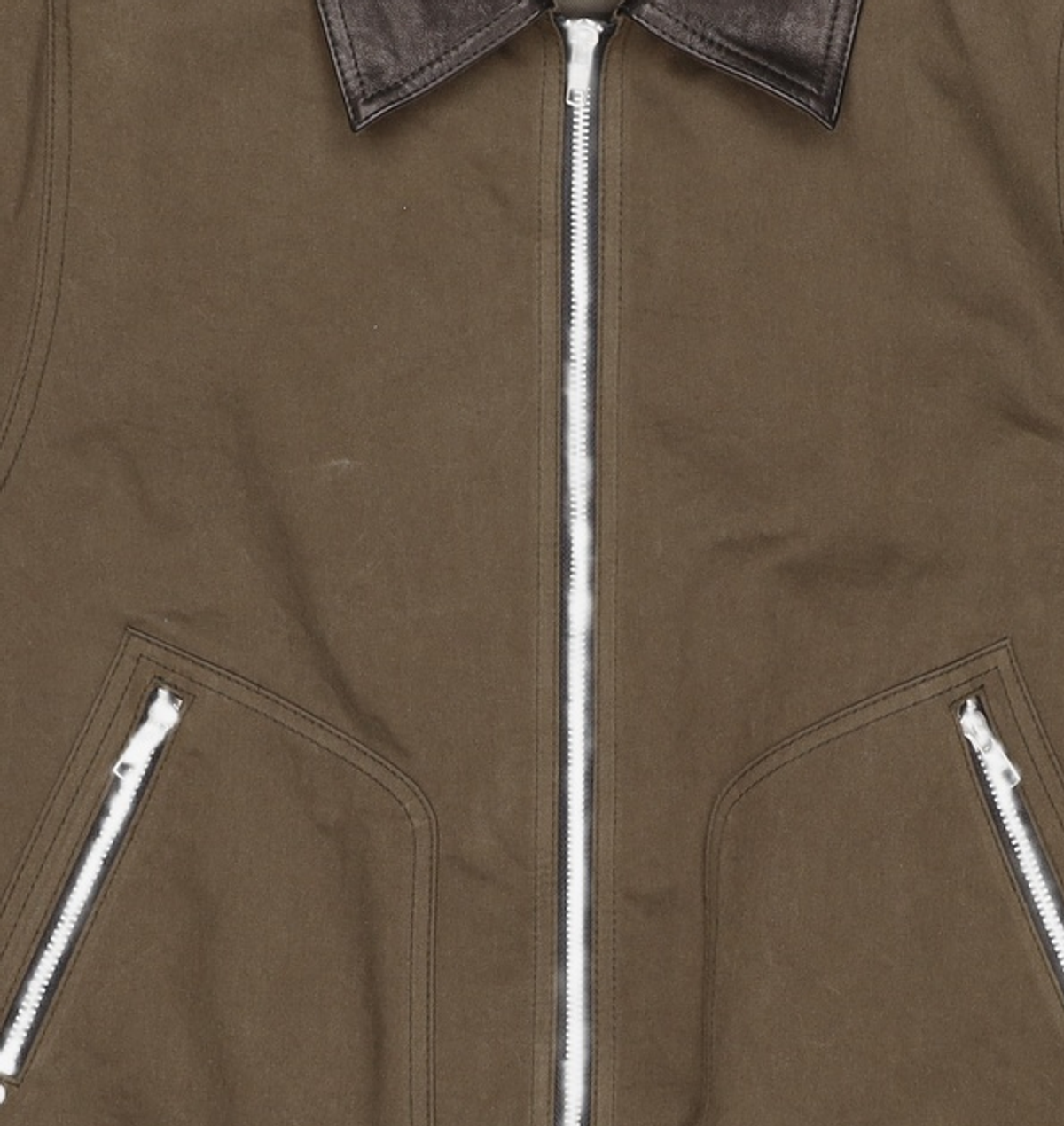 도프제이슨(DOFFJASON) 루이 레더 카라 워크 자켓 KHAKI M