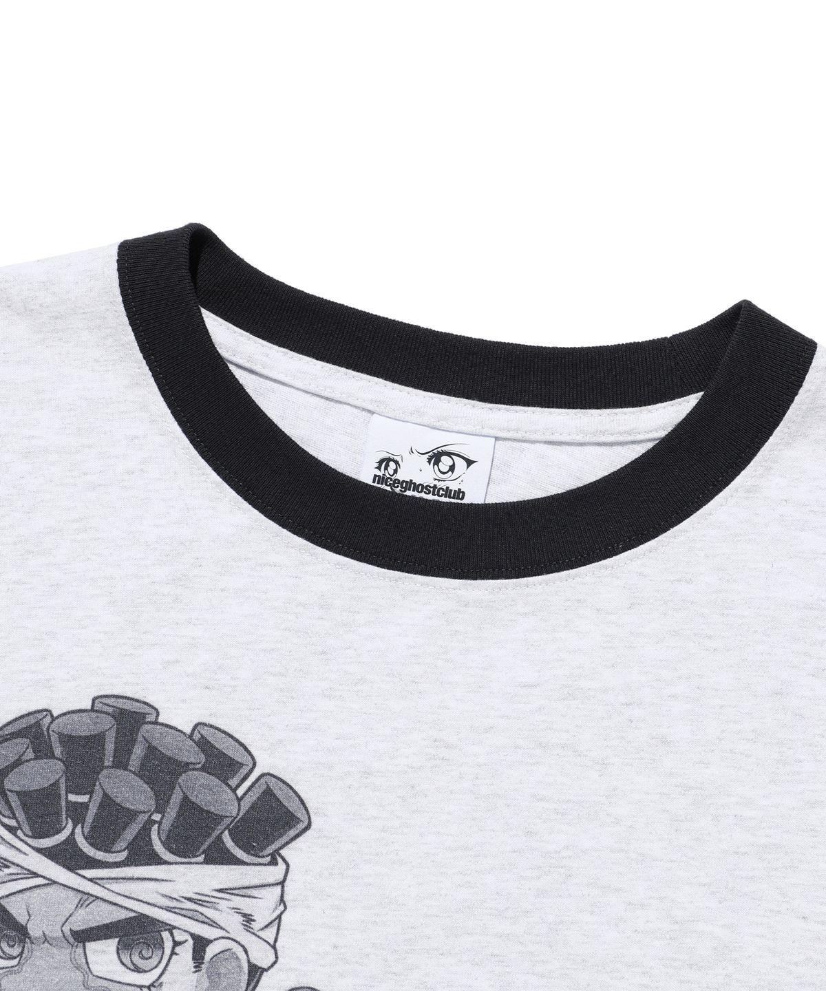 나이스고스트클럽(NICEGHOSTCLUB) JOJOs STARDUST CRUSADERS BIG BIG LS TEE_LIGHT GRAY(NG2GFUT572B)