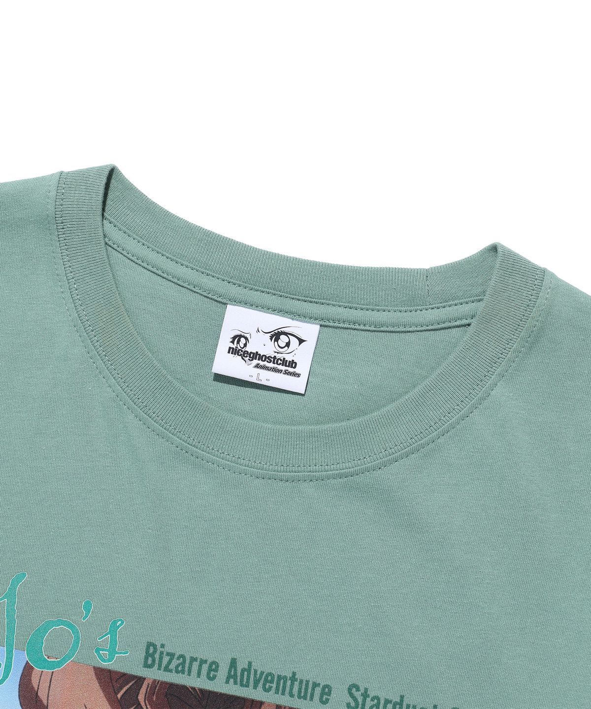 나이스고스트클럽(NICEGHOSTCLUB) JOJOs STARDUST CRUSADERS KAKYOIN LS TEE_GREEN(NG2GFUT571B)