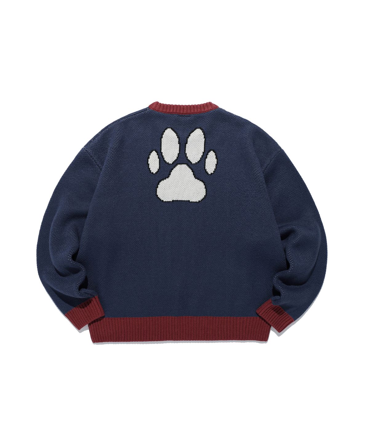 나이스고스트클럽(NICEGHOSTCLUB) JOJOs STARDUST CRUSADERS IGGY KNIT_NAVY(NG2GFUK610B)