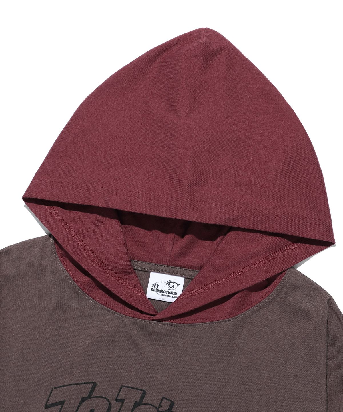 나이스고스트클럽(NICEGHOSTCLUB) JOJOs STARDUST CRUSADERS BIG BIG LS HOODIE_BROWN(NG2GFUT573B)