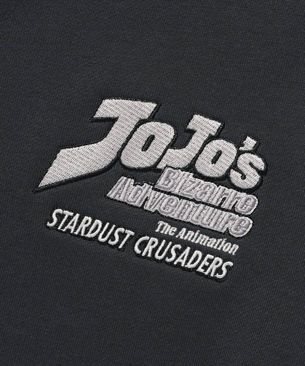 나이스고스트클럽(NICEGHOSTCLUB) JOJOS STARDUST CRUSADERS HOODIE ZIP UP_CHARCOAL(NG2GFUM490B)