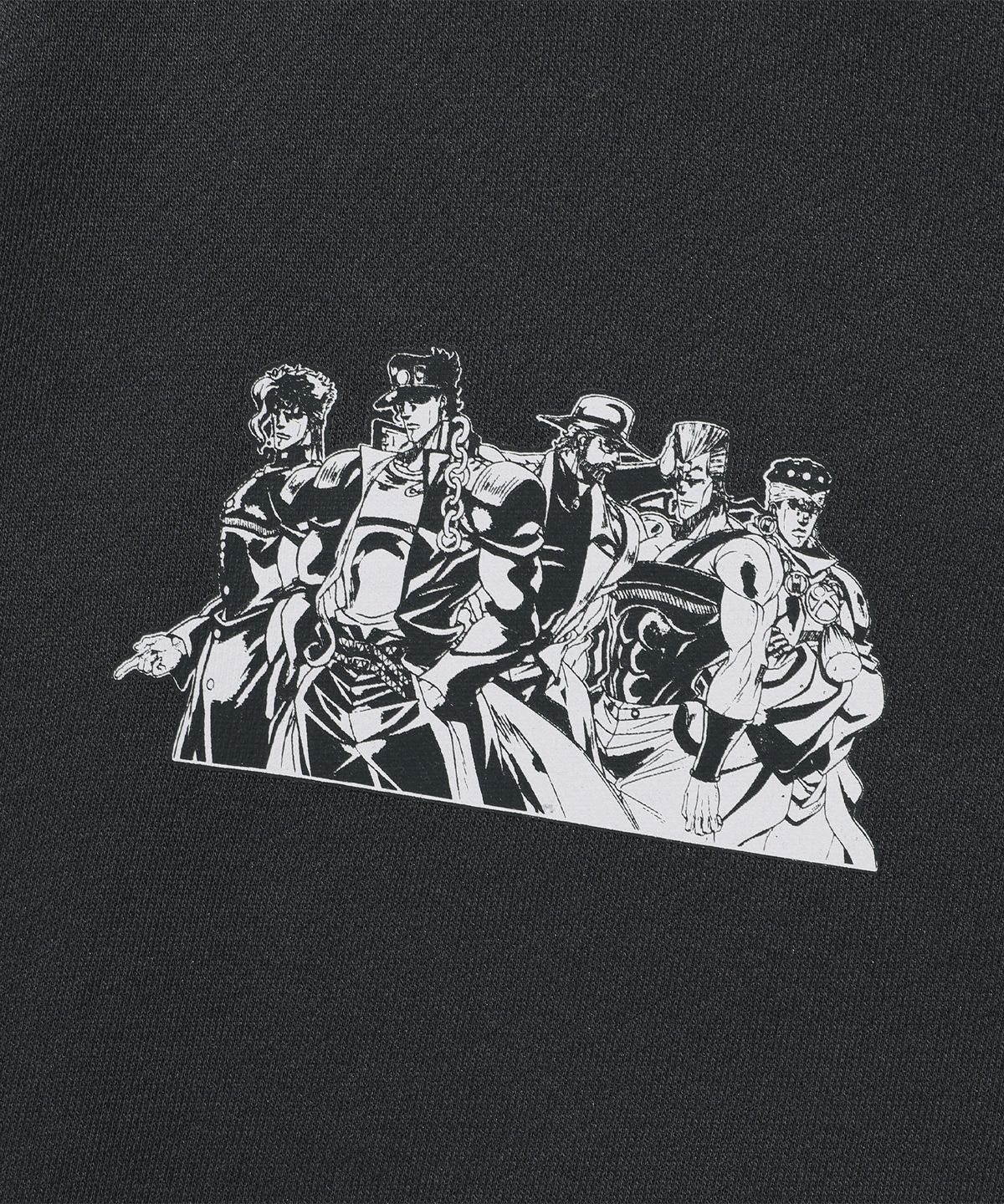 나이스고스트클럽(NICEGHOSTCLUB) JOJOS STARDUST CRUSADERS HOODIE ZIP UP_CHARCOAL(NG2GFUM490B)