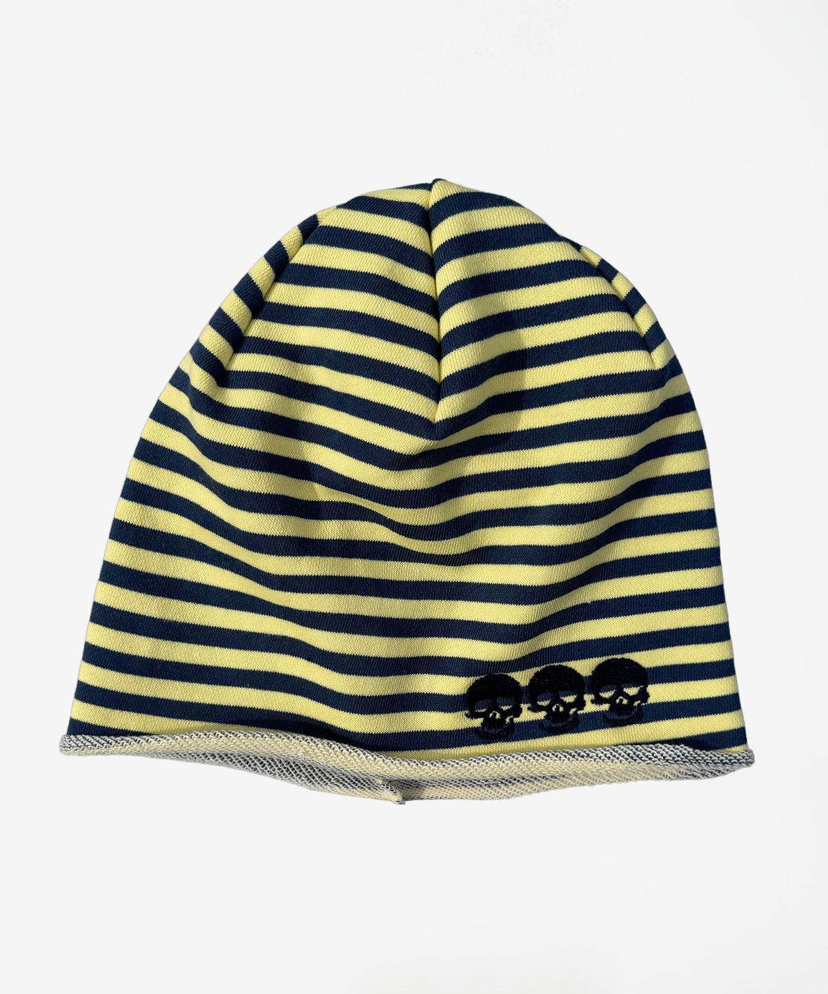 엔엔피스(NNPCS) Skull Stripe Beanie (YELLOW)
