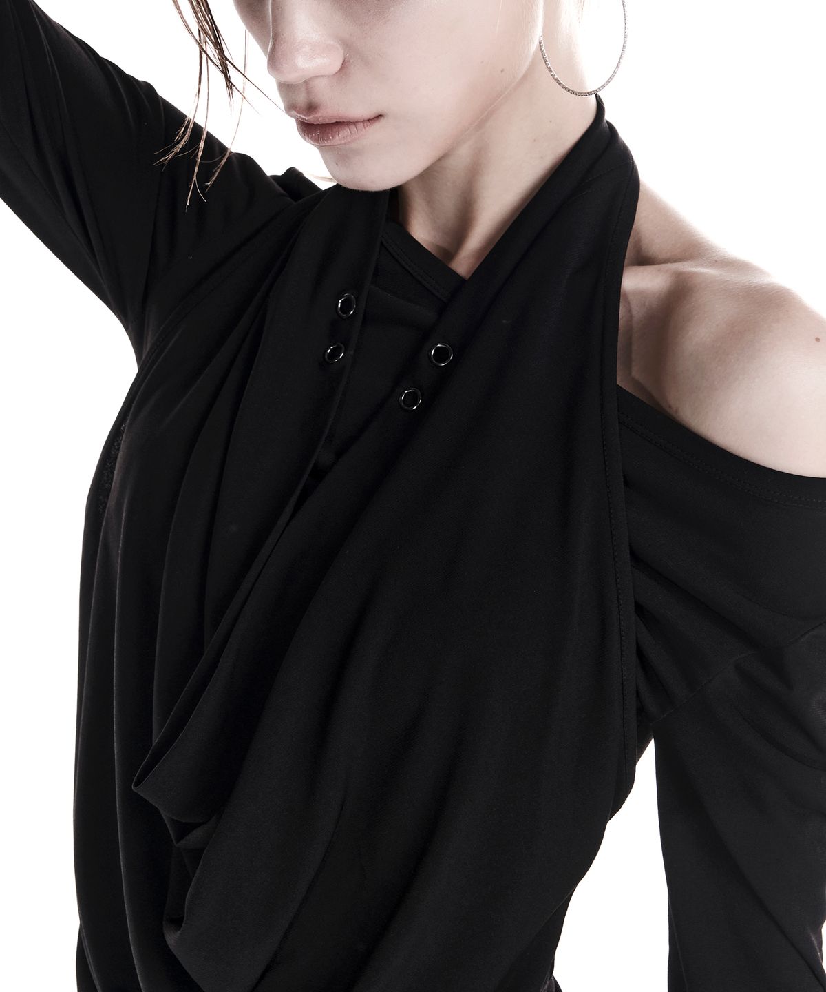 이양(EYANG) COWL LAYERED LONGSLEEVE TOP
