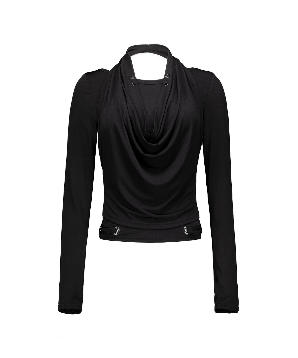이양(EYANG) COWL LAYERED LONGSLEEVE TOP