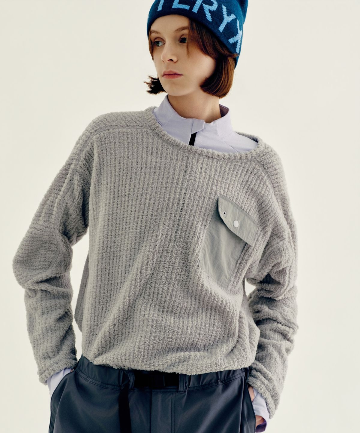 얼스캄에라(EARTH CALM ERA) 포켓 플리스 크루넥(UNISEX)_4컬러