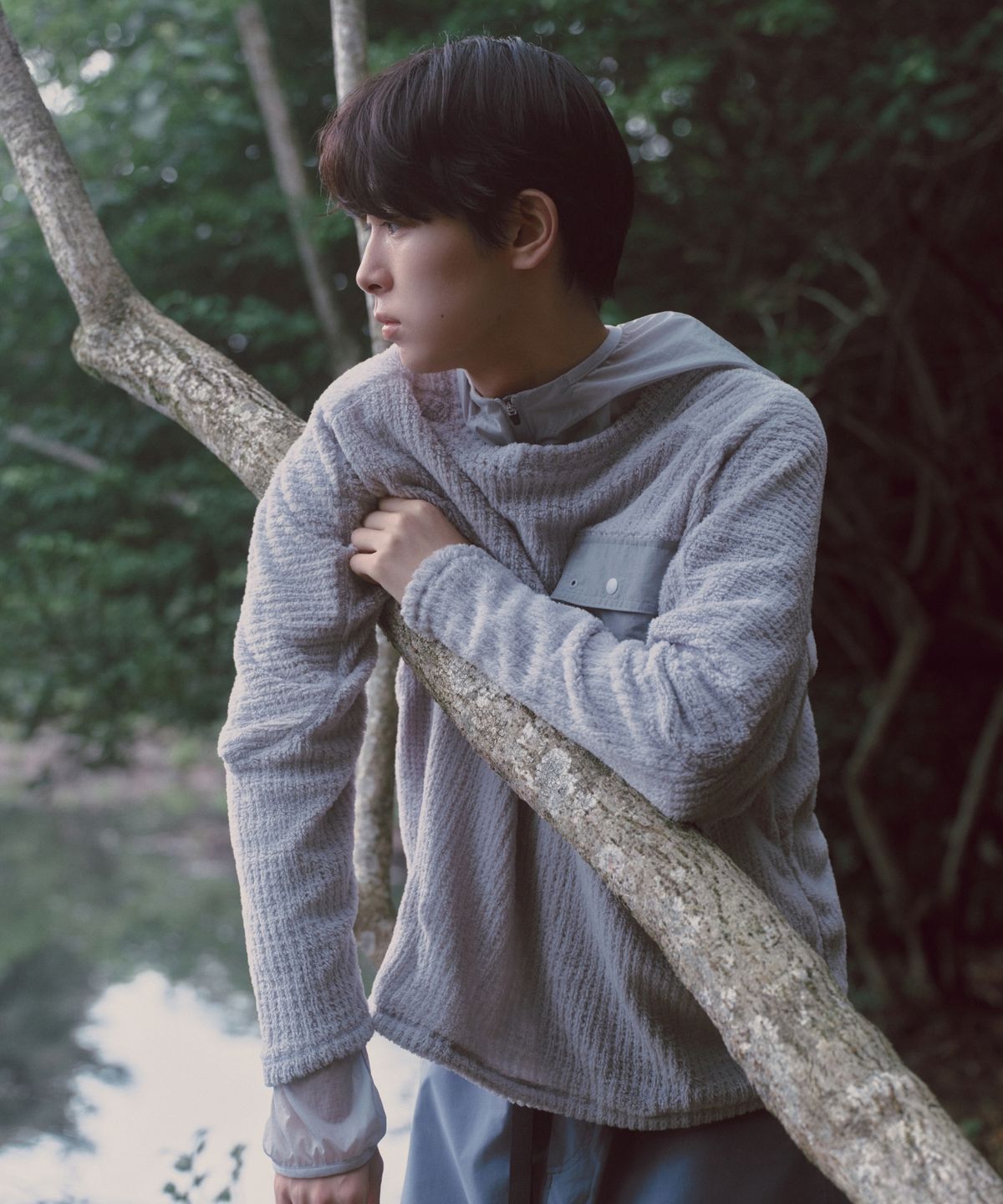 얼스캄에라(EARTH CALM ERA) 포켓 플리스 크루넥(UNISEX)_4컬러