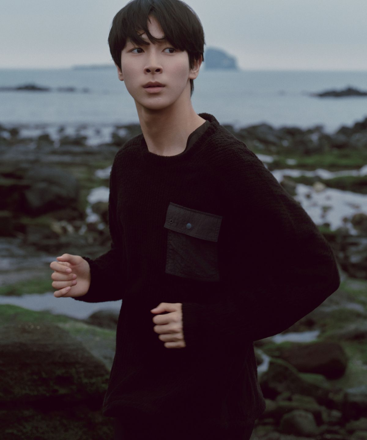 얼스캄에라(EARTH CALM ERA) 포켓 플리스 크루넥(UNISEX)_4컬러