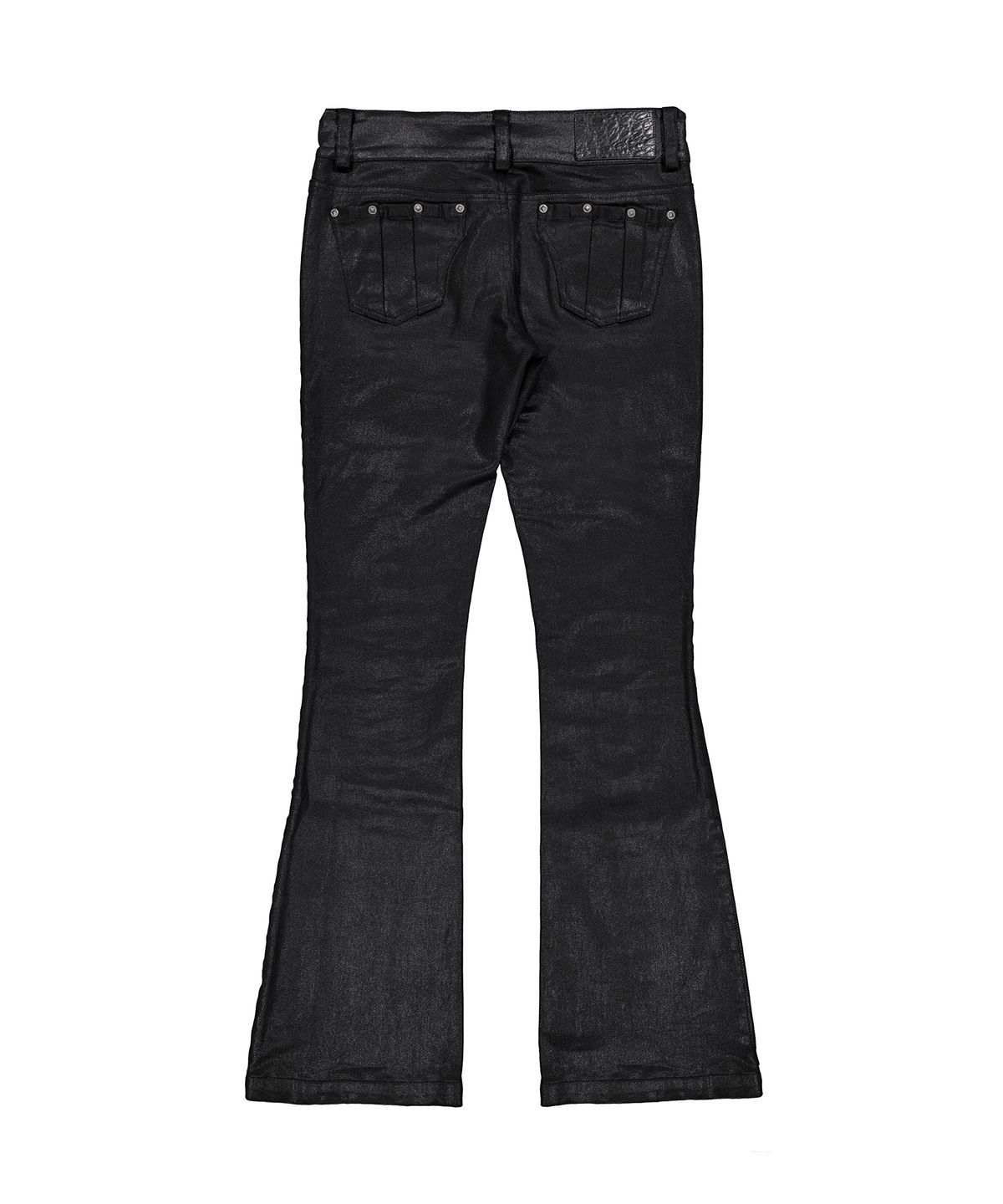 이양(EYANG) VAMP SLIM BOOTCUT DENIM PANTS GLITTER BLACK