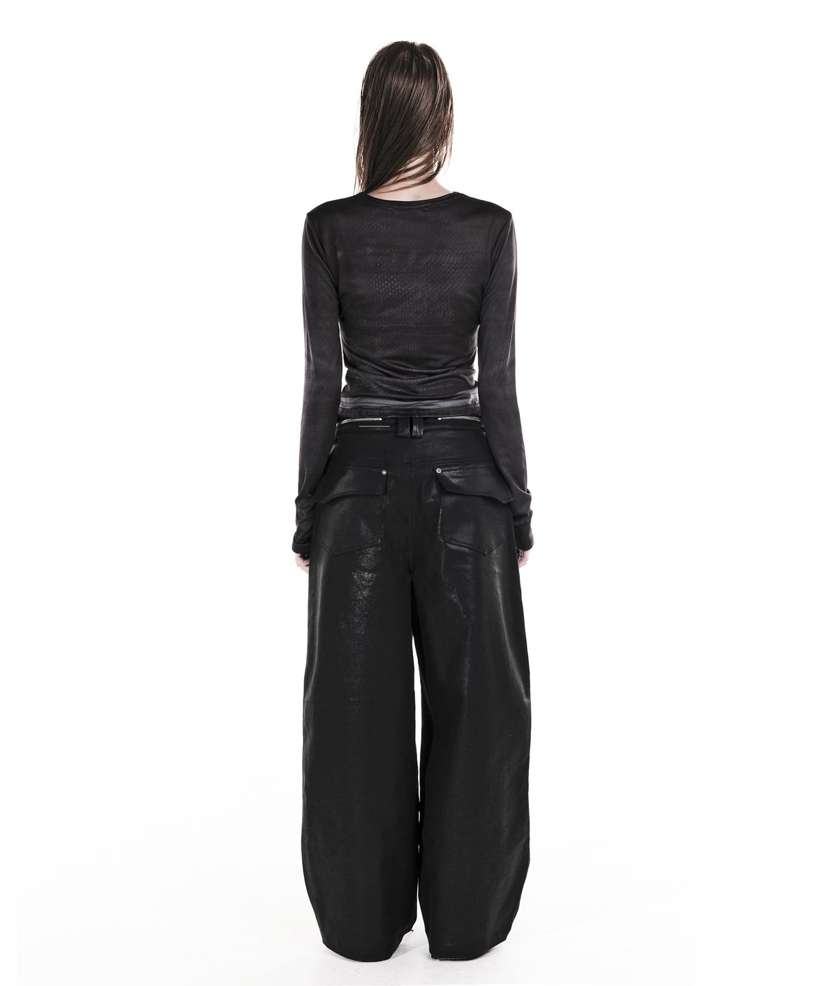이양(EYANG) GLOW DENIM WIDE PANTS