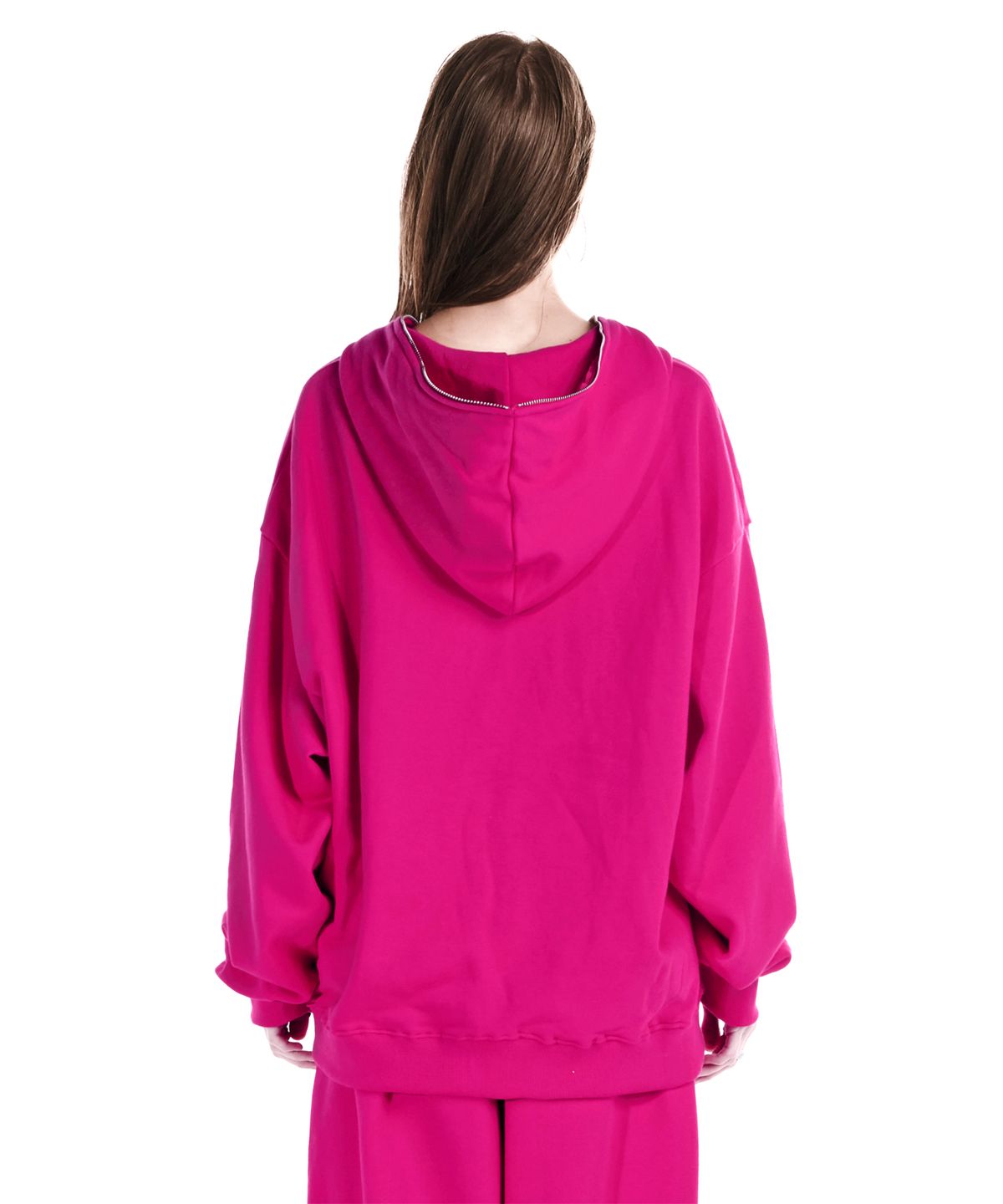 이양(EYANG) PARTY GIRL HOTFIX SET HOOD ZIP-UP HOT PINK