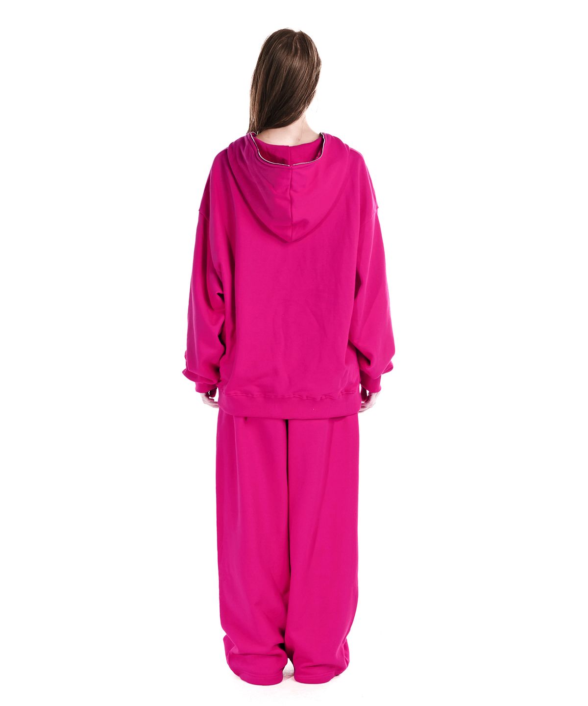 이양(EYANG) PARTY GIRL HOTFIX SET HOOD ZIP-UP HOT PINK
