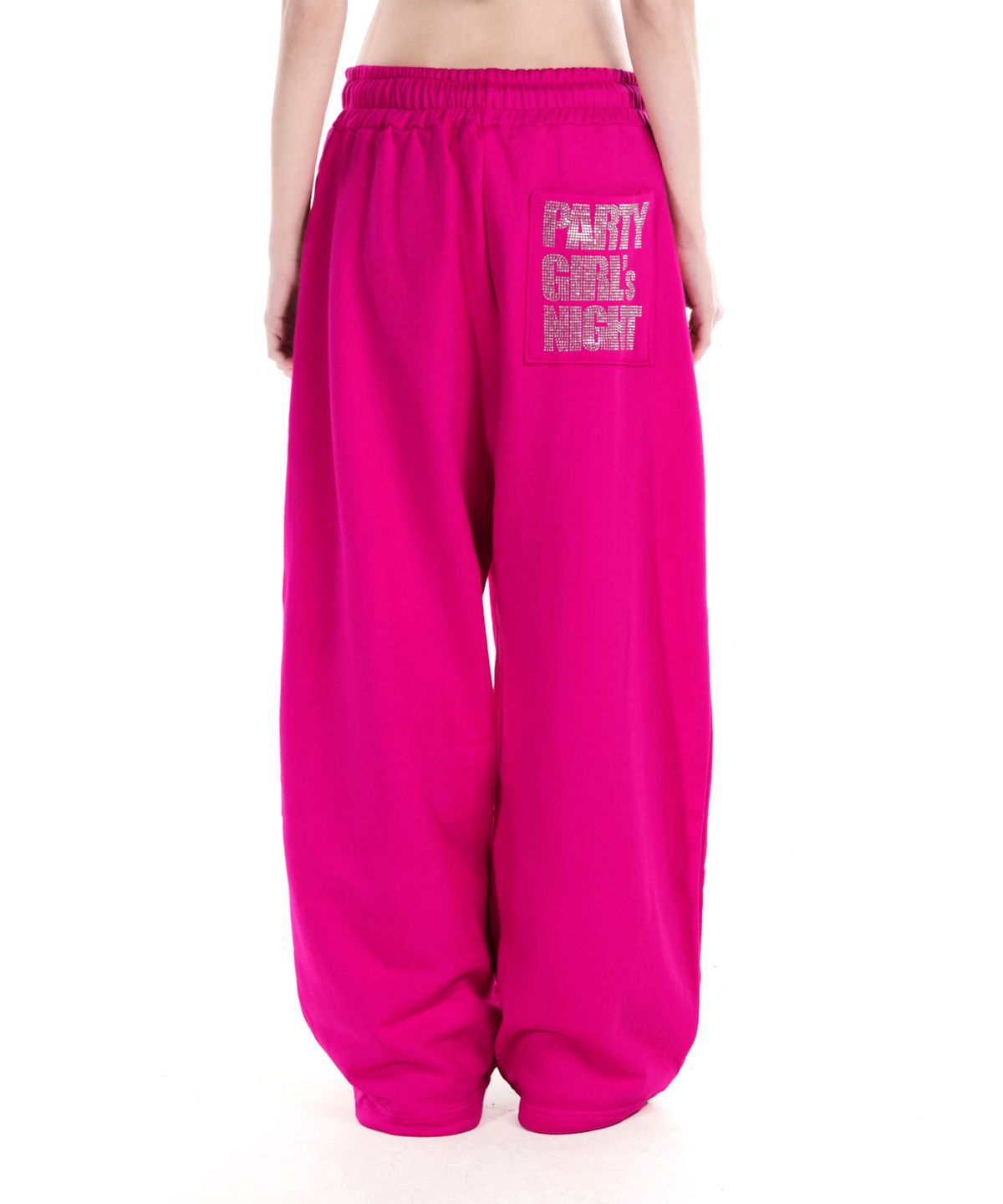 이양(EYANG) PARTY GIRL HOTFIX SET SWEATPANTS HOT PINK