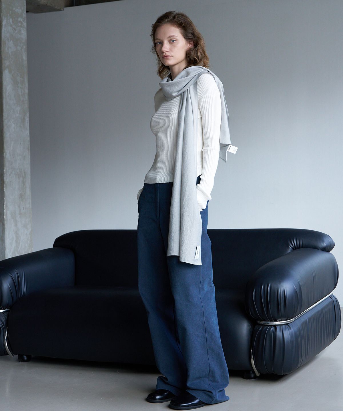 린테(LYNTE) Cottonless Pants (Deep Faded Blue)