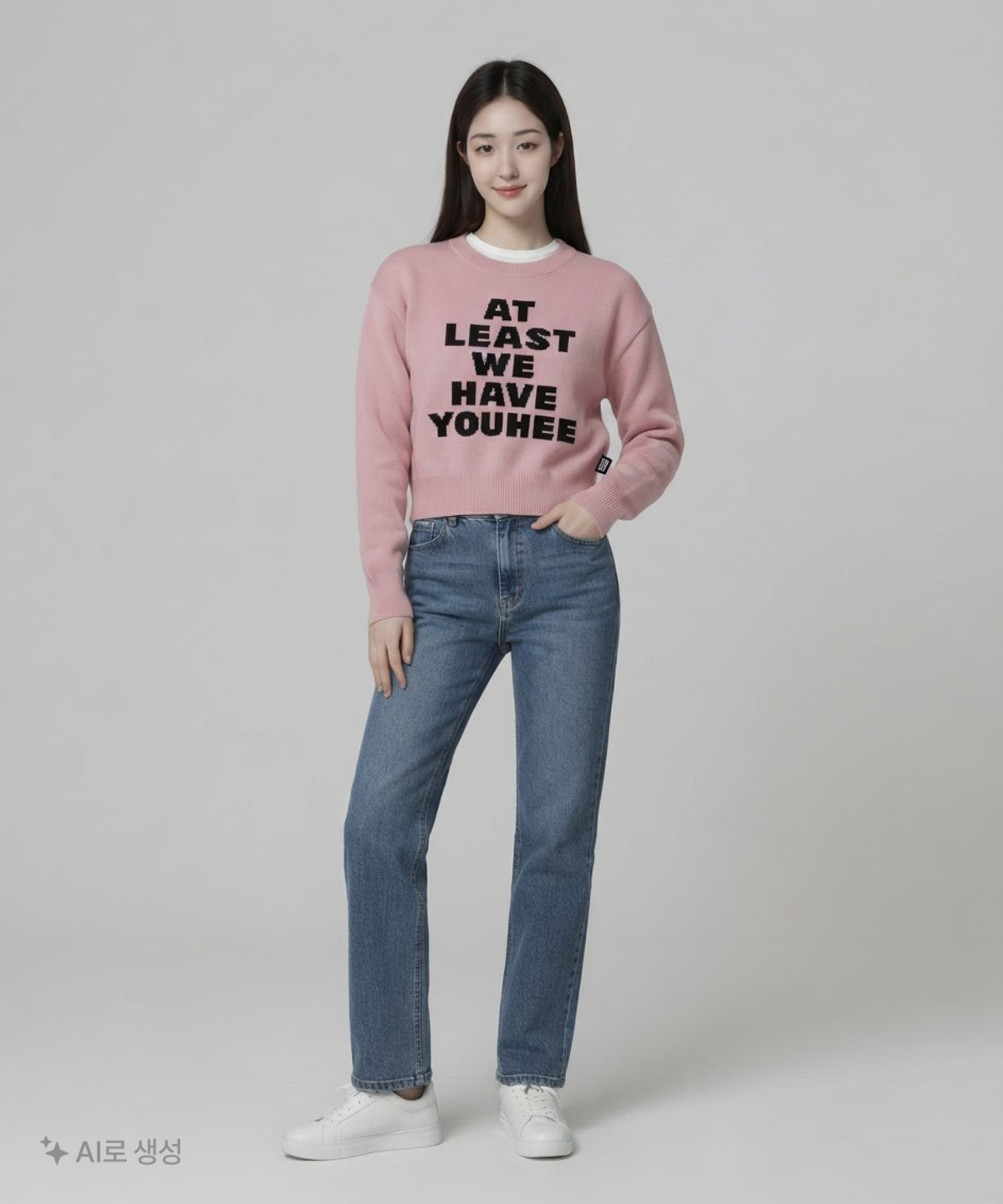 유희(YOUHEE) YOUHEE LETTERING PULLOVER KNIT PINK FREE