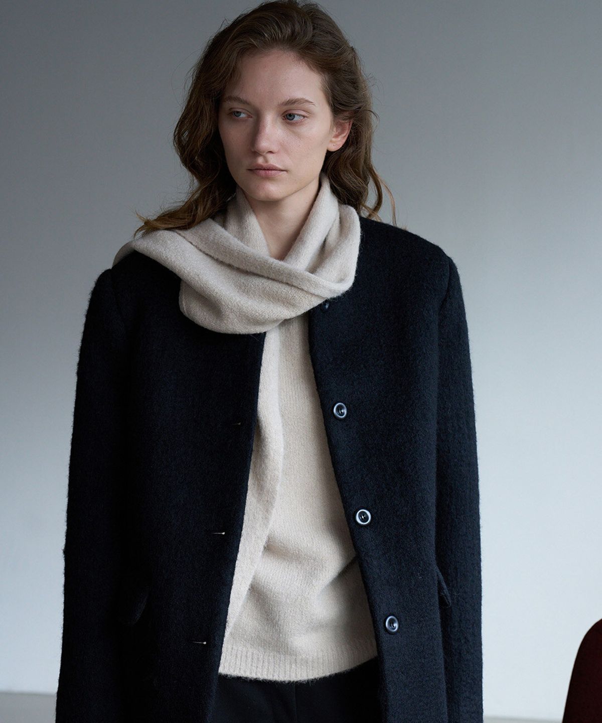 린테(LYNTE) Signature Mohair Half Coat