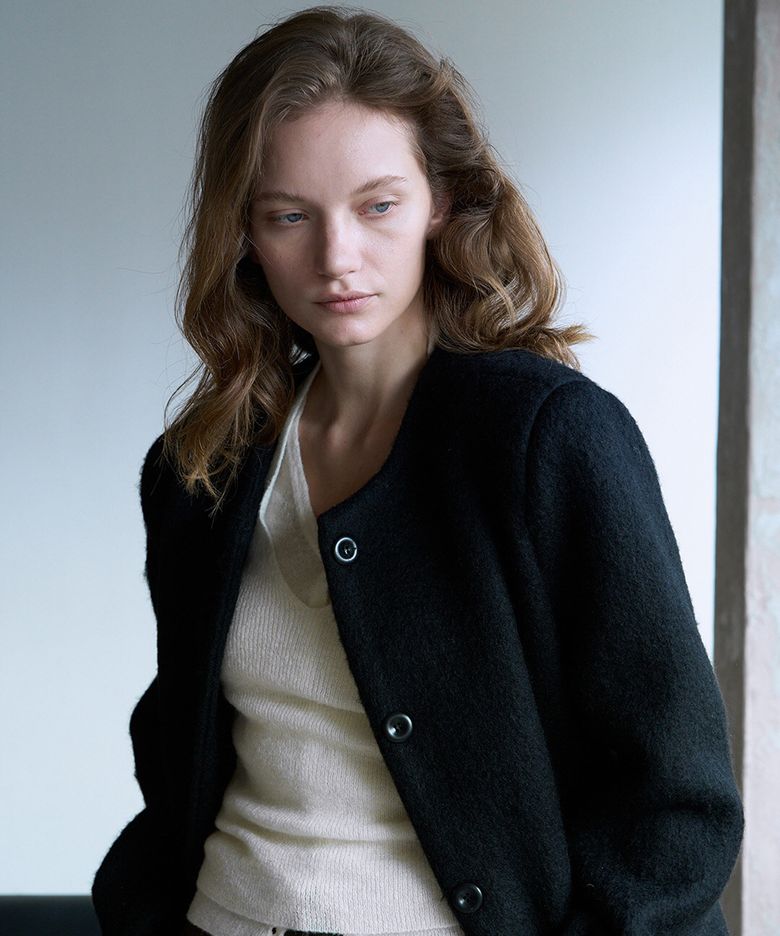 Signature Mohair Half Coat