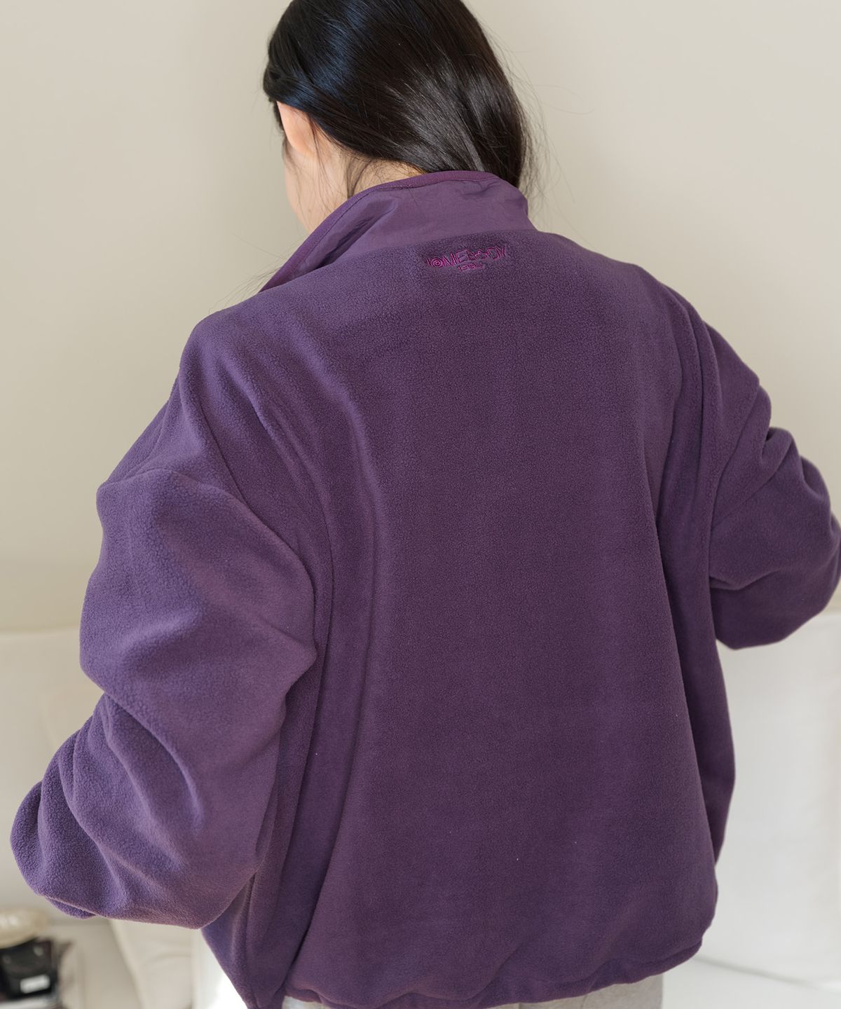 홈바디띵즈(HOMEBODY THINGS) HBT Pocket Fleece Jacket (PURPLE)