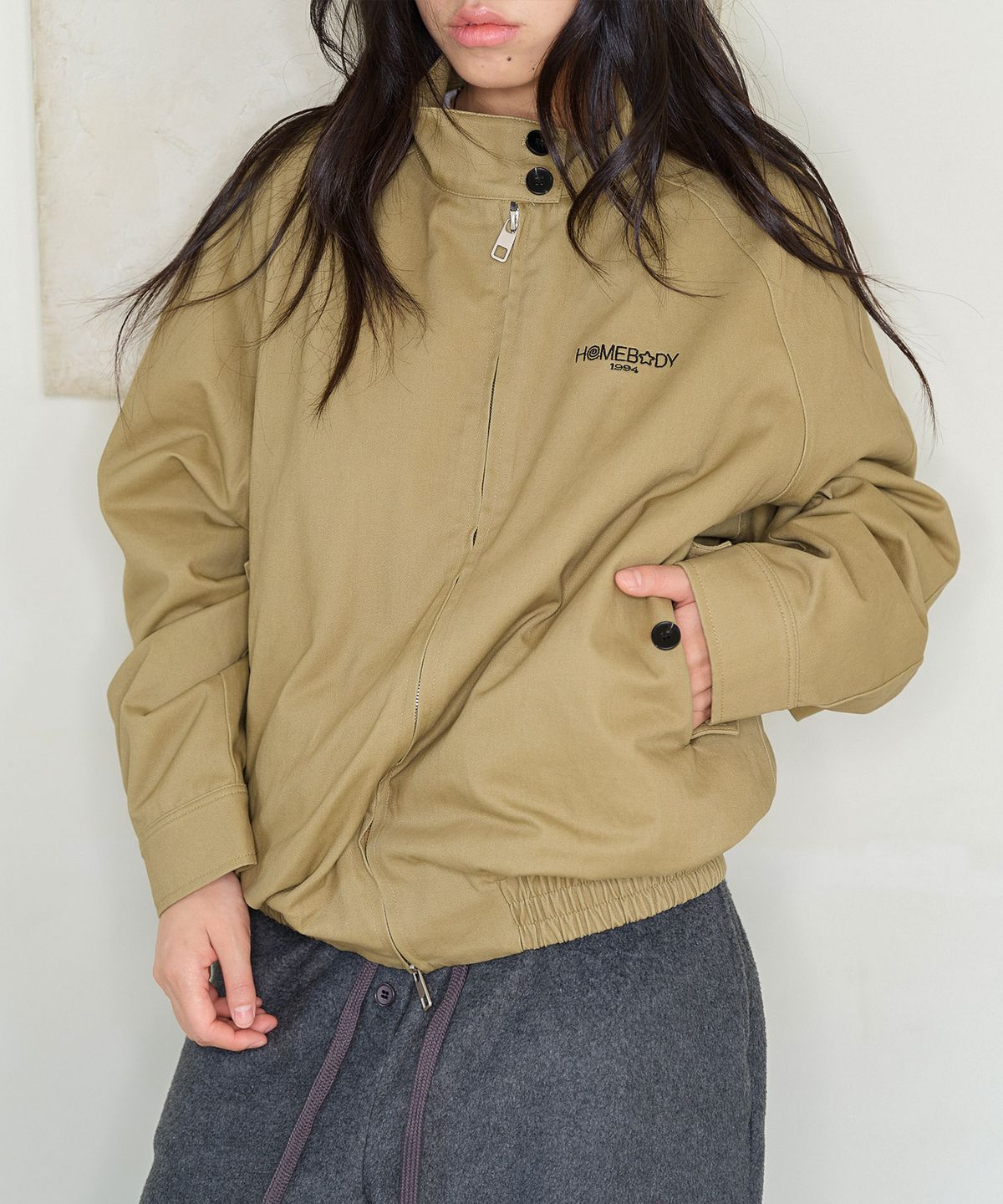 홈바디띵즈(HOMEBODY THINGS) HBT Quilted Cotton Jacket (BEIGE)