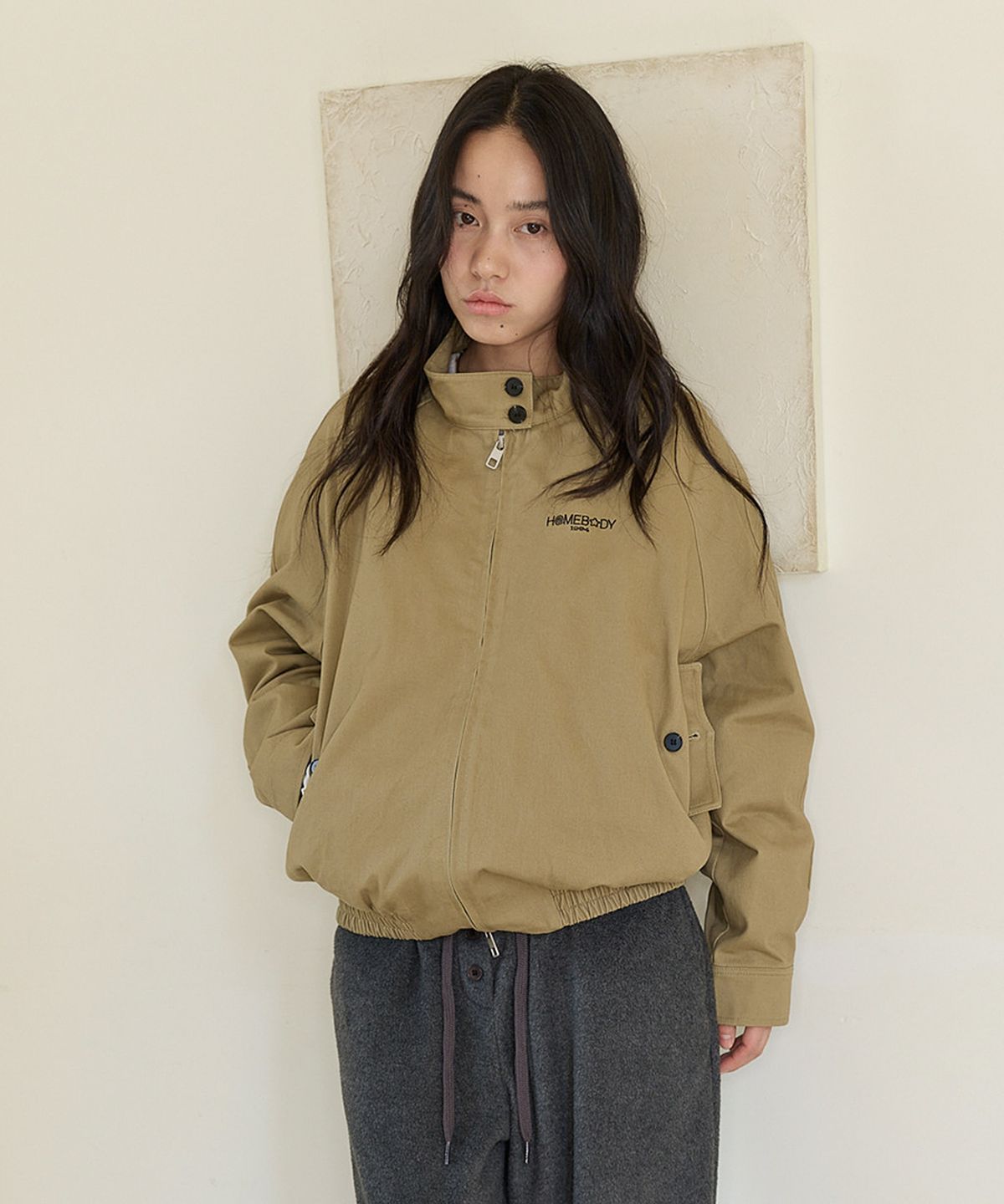 홈바디띵즈(HOMEBODY THINGS) HBT Quilted Cotton Jacket (BEIGE)