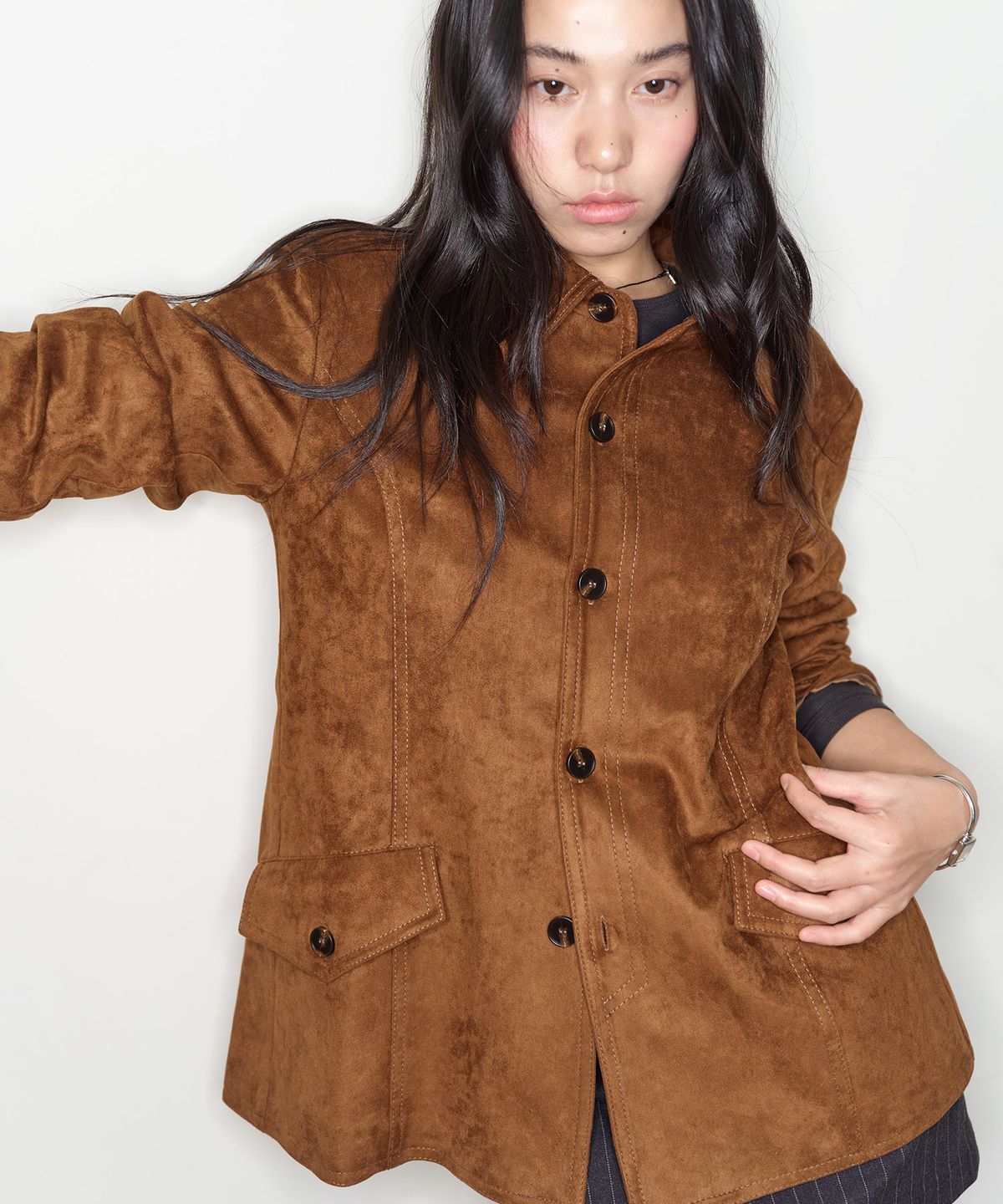 홈바디띵즈(HOMEBODY THINGS) Classic Suede Jacket