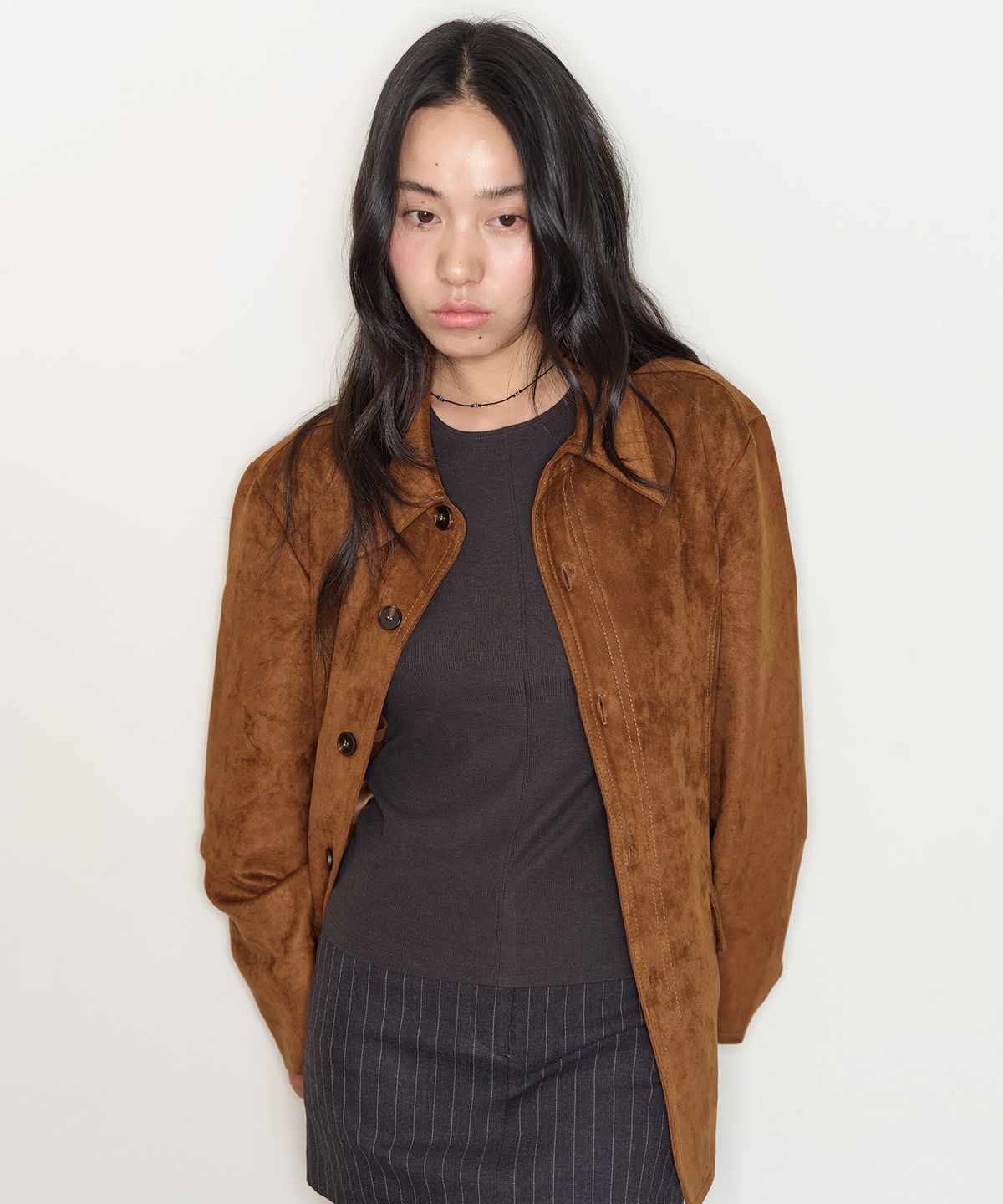 홈바디띵즈(HOMEBODY THINGS) Classic Suede Jacket