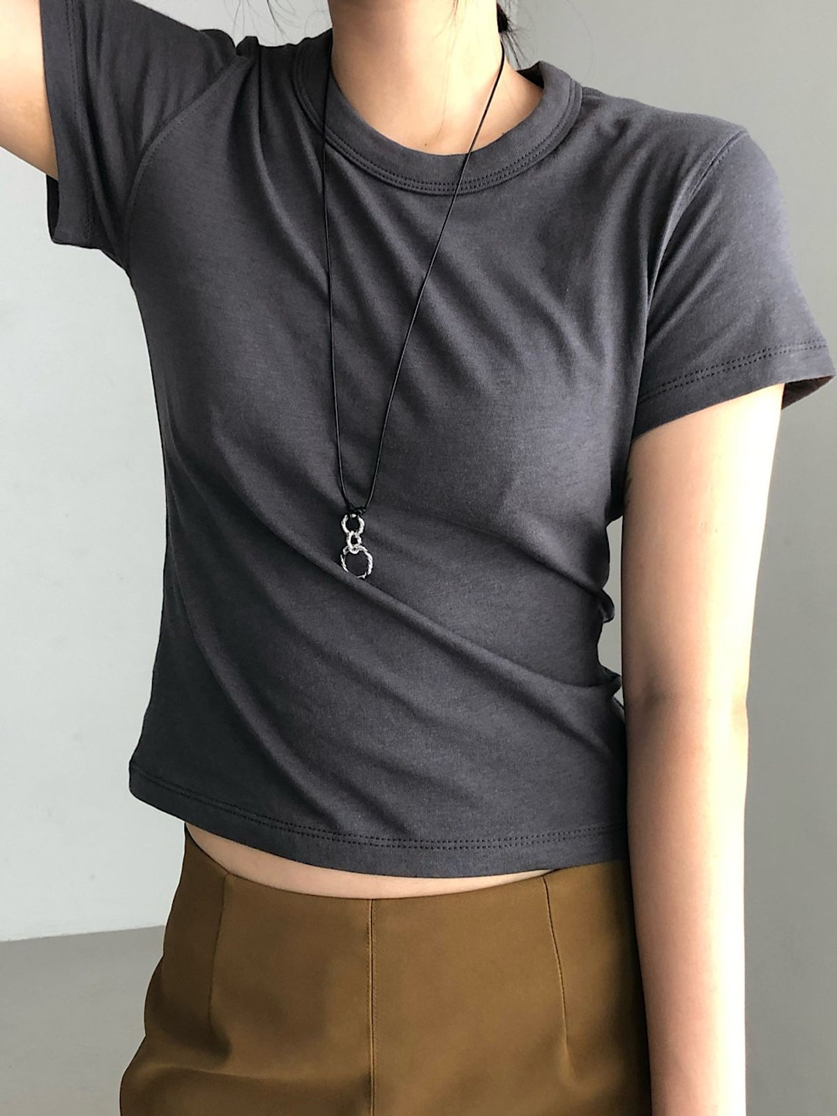 아포엠(APOEM) Stitch Half T-Shirt (3C)