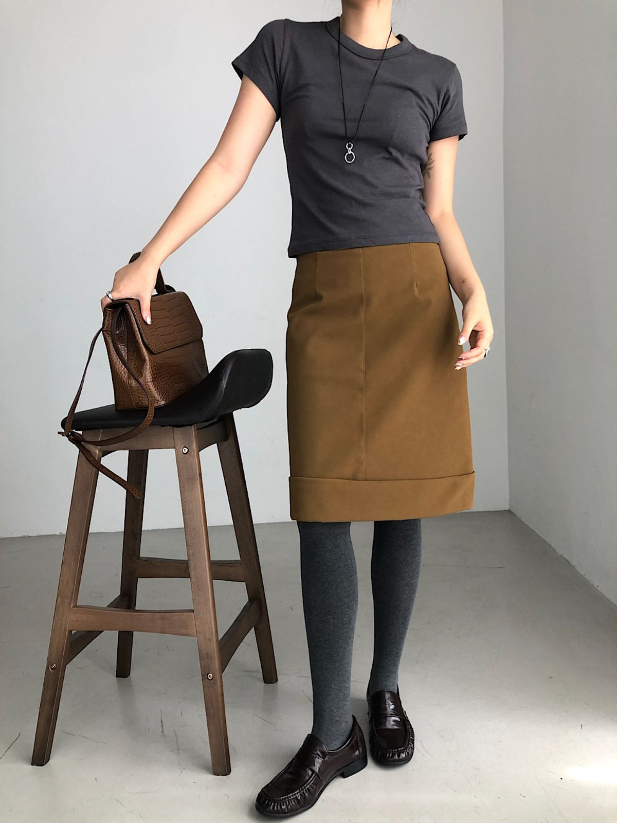 아포엠(APOEM) Stitch Half T-Shirt (3C)