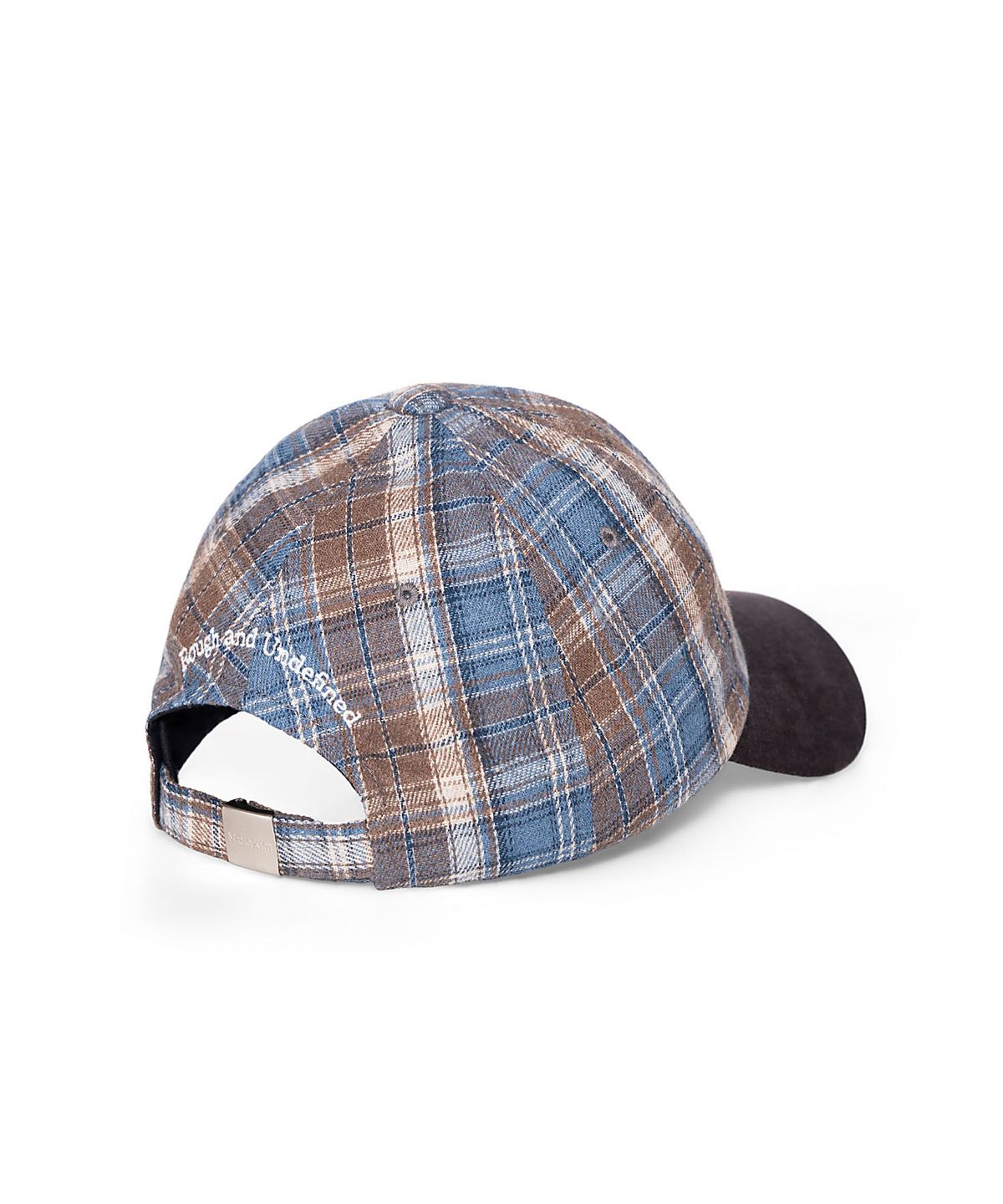 마뗑킴(MATIN KIM) MATIN CONTRAST BRIM CHECK BALL CAP IN BROWN