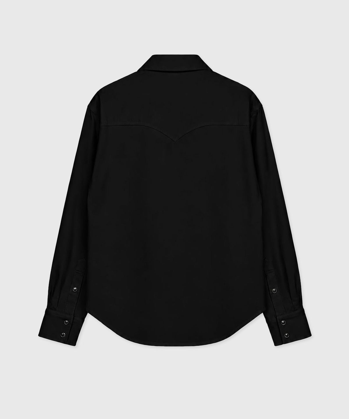 머레스(MURLESS) WESTERN YOKE FLAP SHIRT_BLACK