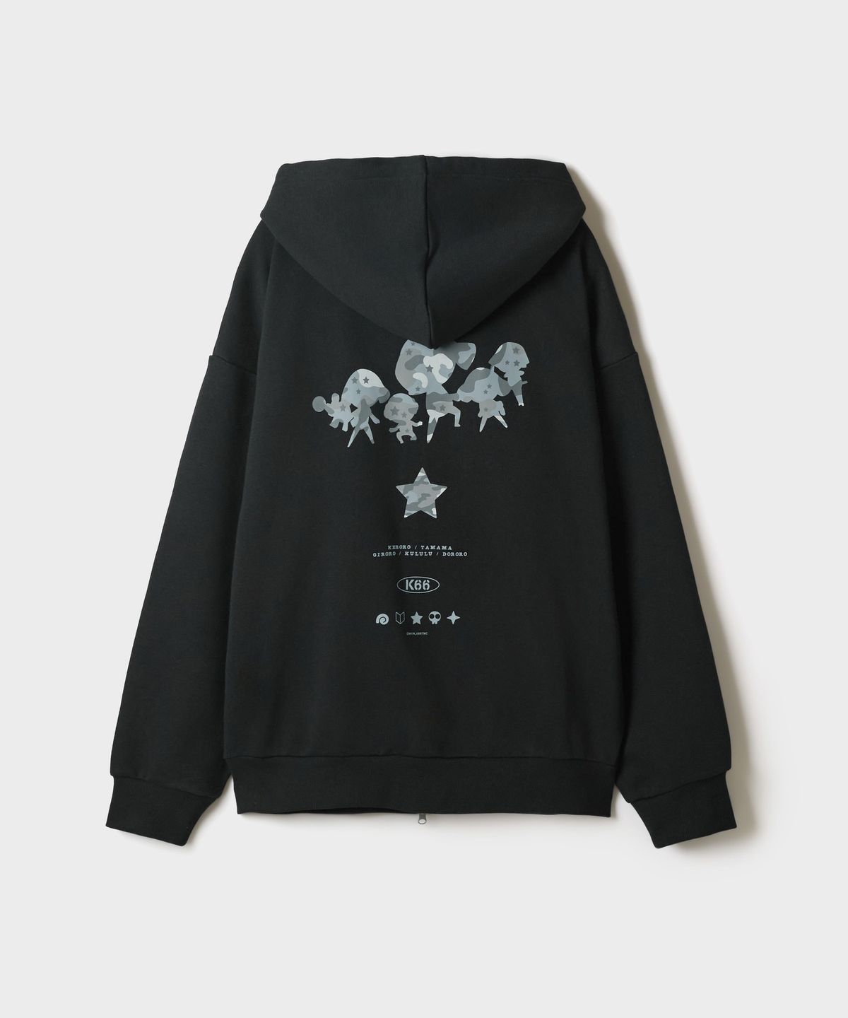 스파오(SPAO) [개구리 중사 케로로] 후드 집업(Black)_SPMZG4TU01
