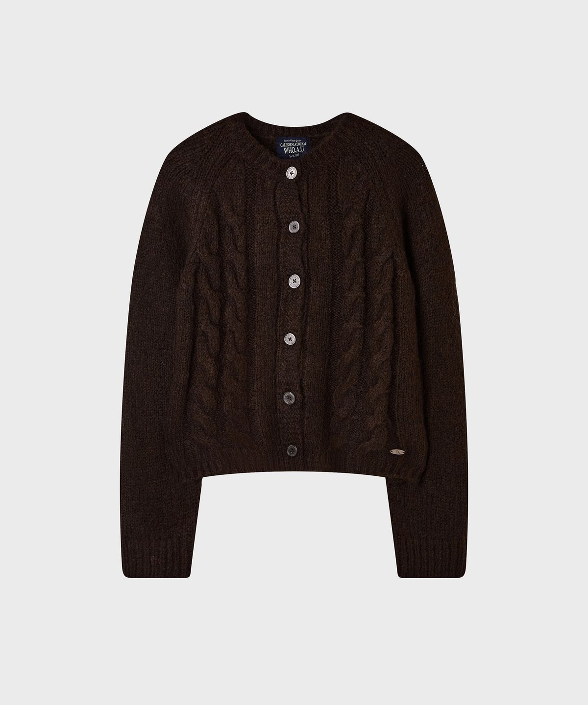 후아유(WHO.A.U) Bokasi Cable Cardigan / WHCKG4T22F