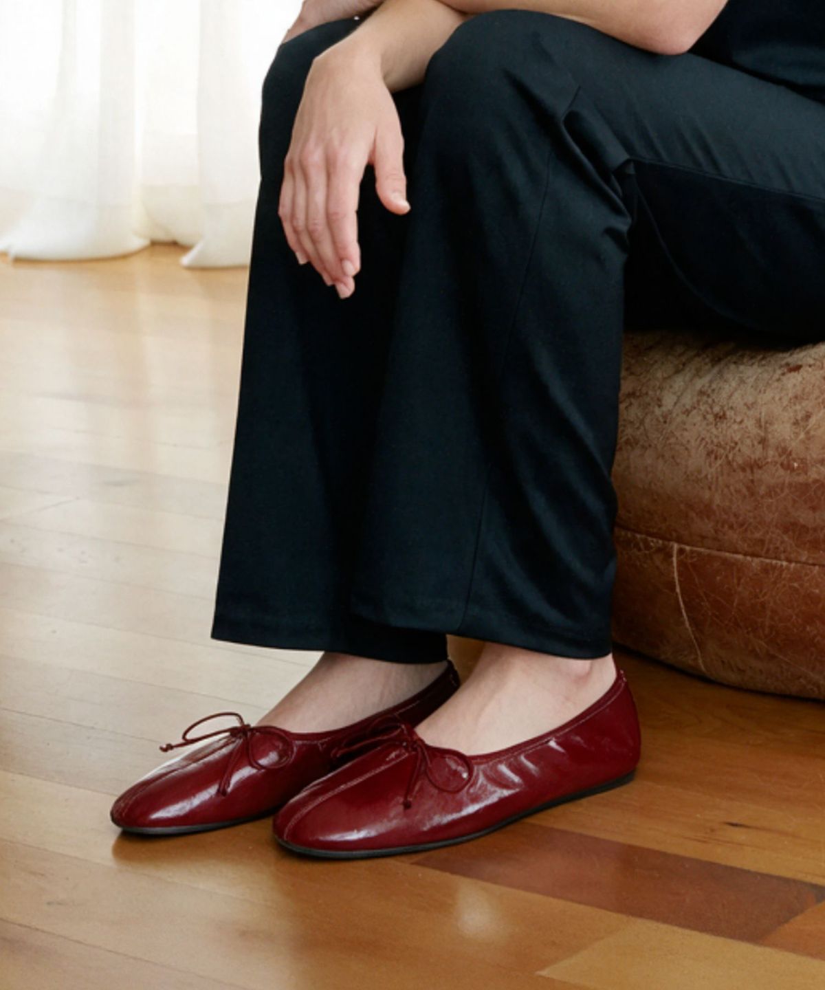 아삐에 마르슈(APIED MARCHE) Cocon 2 플레인 양가죽 플랫 1cm -PM3043 (3color)
