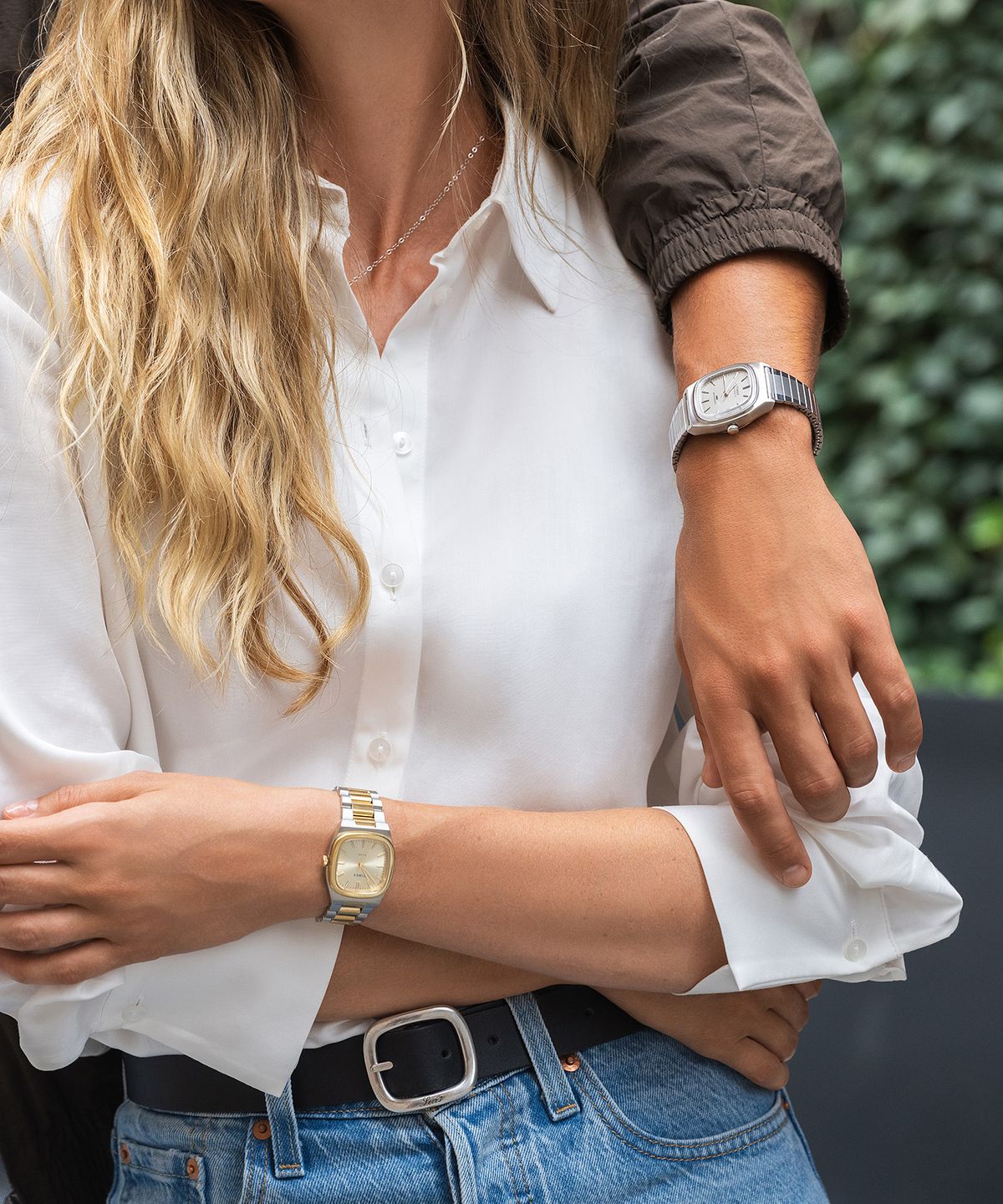 타이맥스(TIMEX) E라인 브레이슬릿 여자시계 30mm