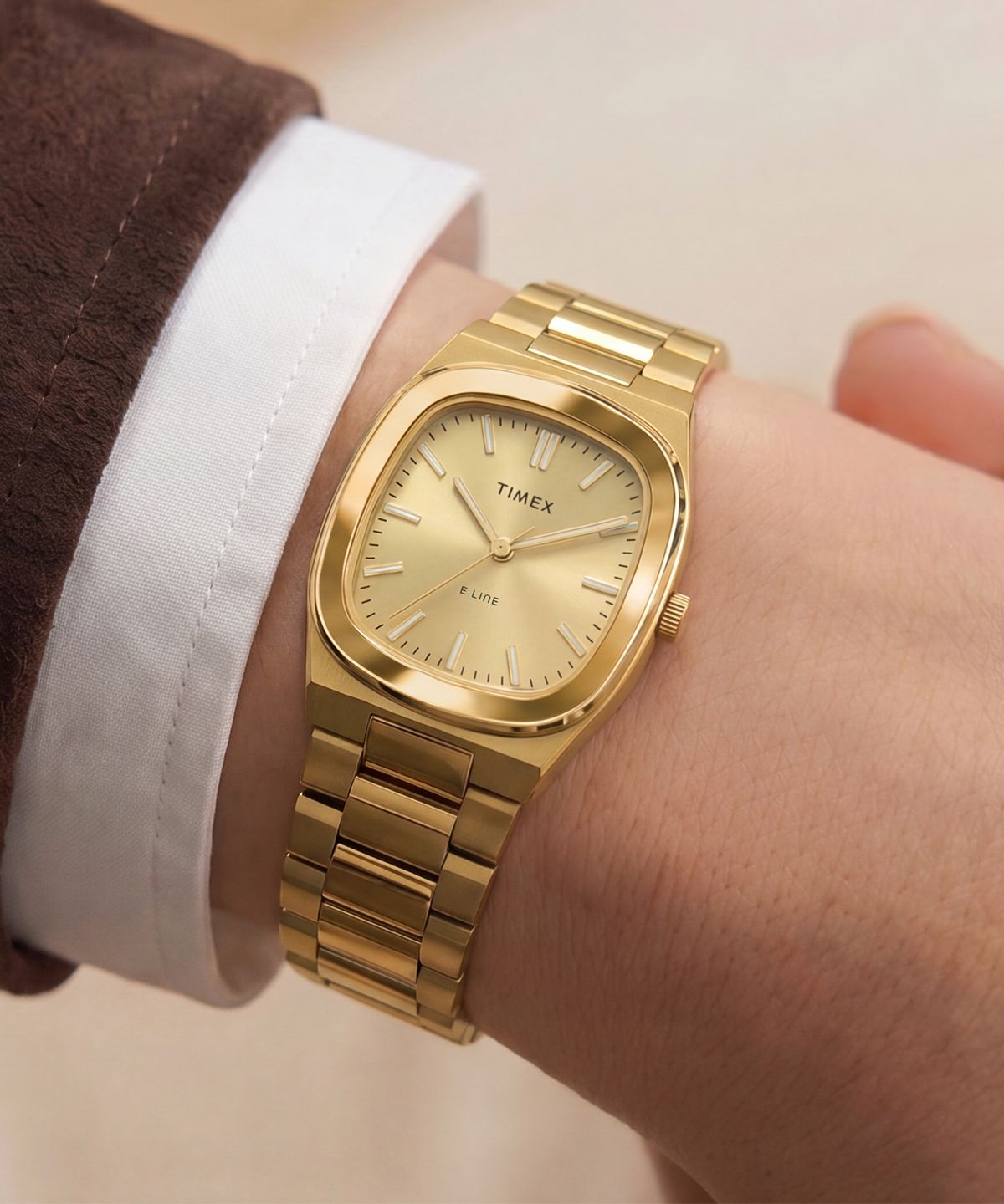 타이맥스(TIMEX) E라인 브레이슬릿 여자시계 30mm