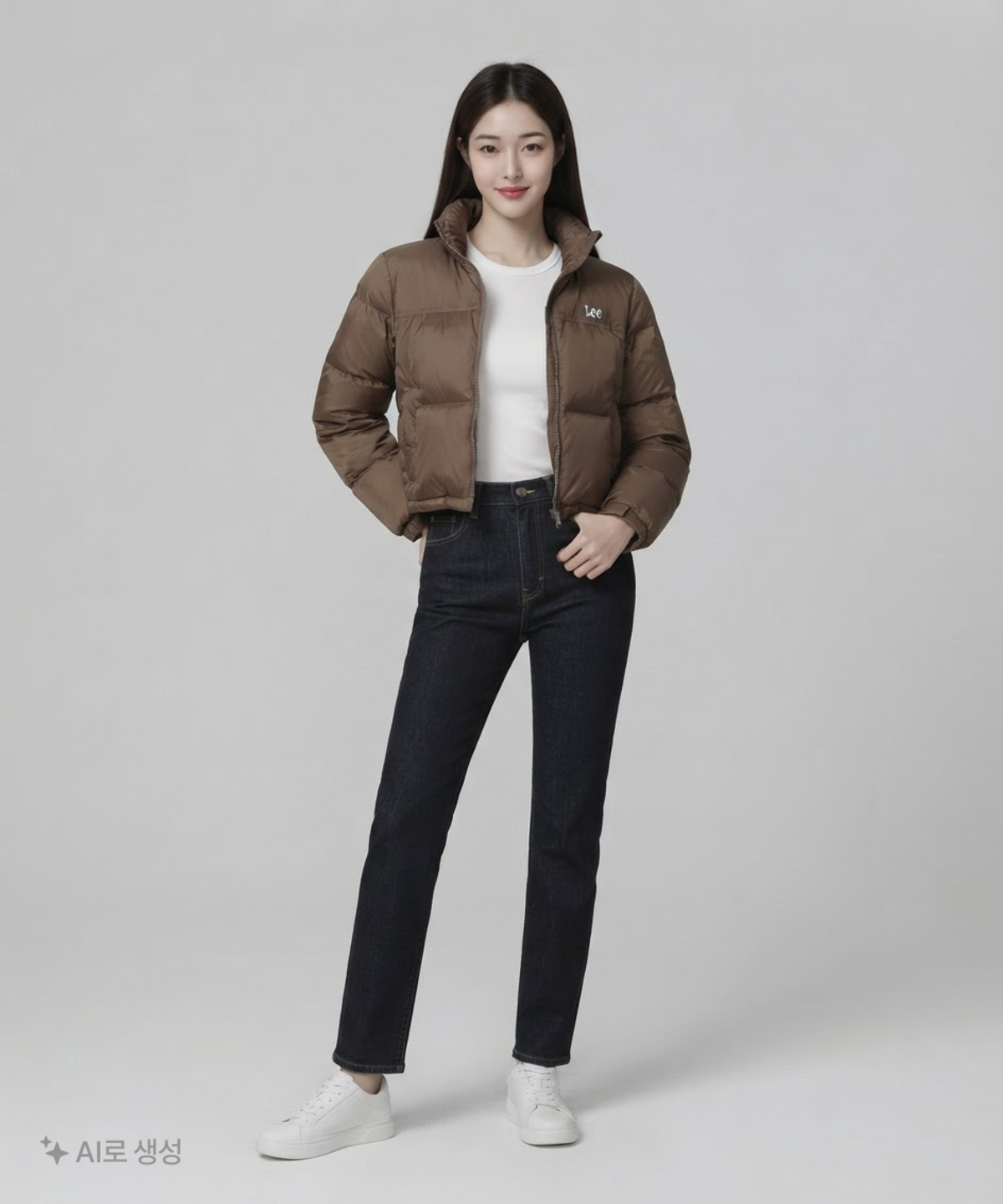 리(LEE) 숏 패딩/숏 헤비 아우터 L