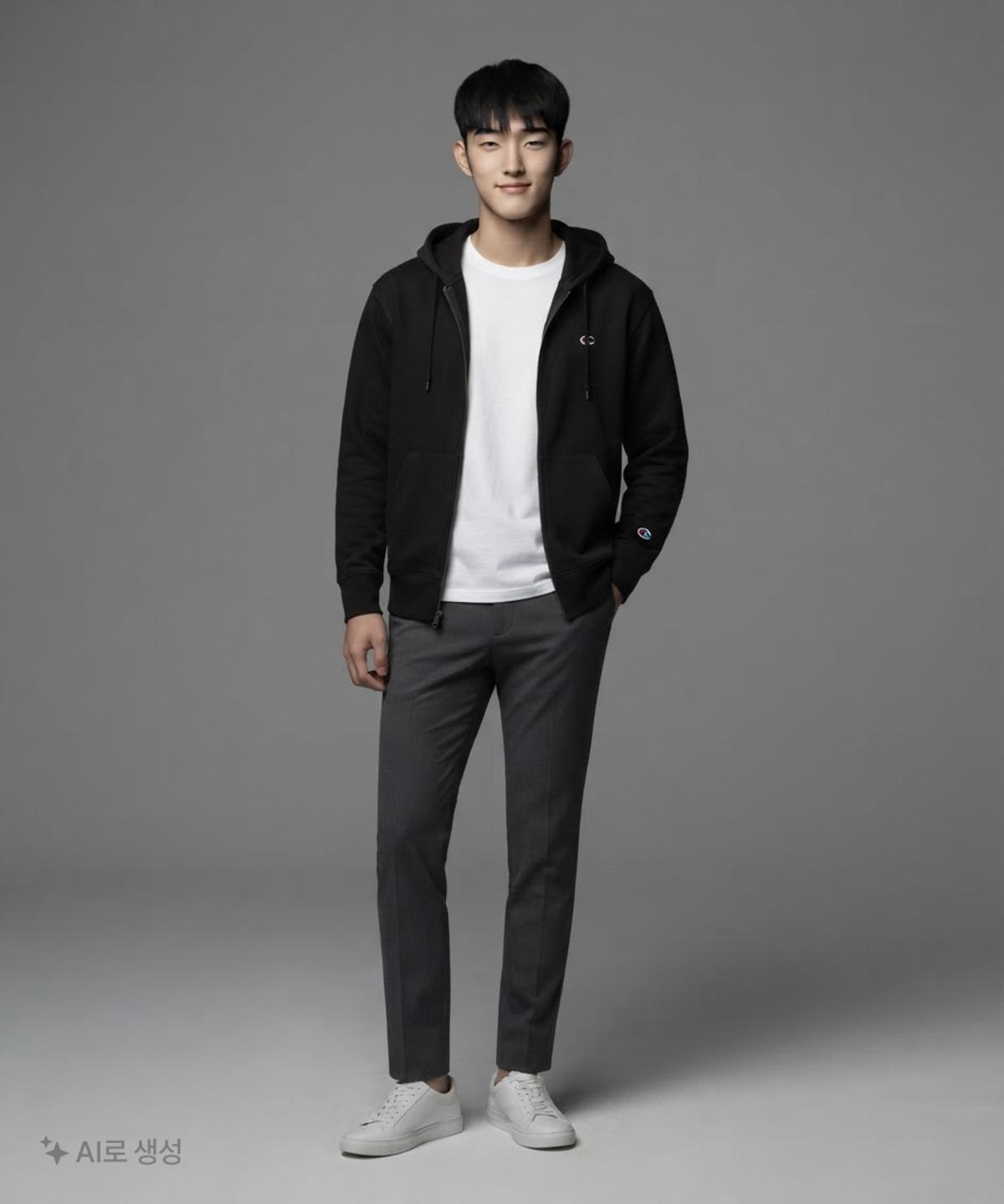 챔피온(CHAMPION) [ASIA] [친환경] C로고 French Terry 풀집업 후디 XL