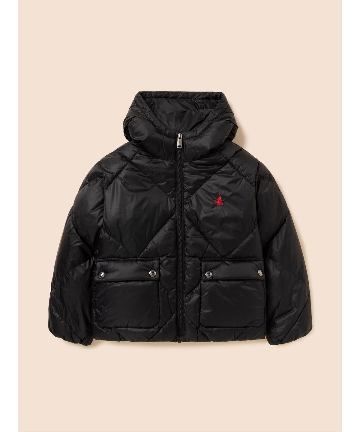 빈폴 키즈(BEANPOLE KIDS) 후드형 한줌 경량 패딩  블랙 (BI6938U905)
