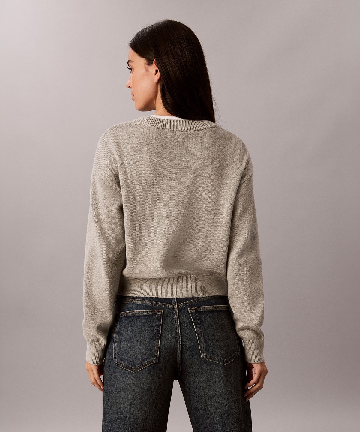 캘빈클라인 진(CALVIN KLEIN JEANS) 여성 테리 모노고로 스웨터 47J300G P7A