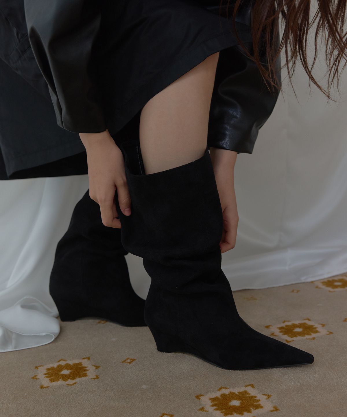 바이아덜스(BYOTHERS) Melo Wedge Boots