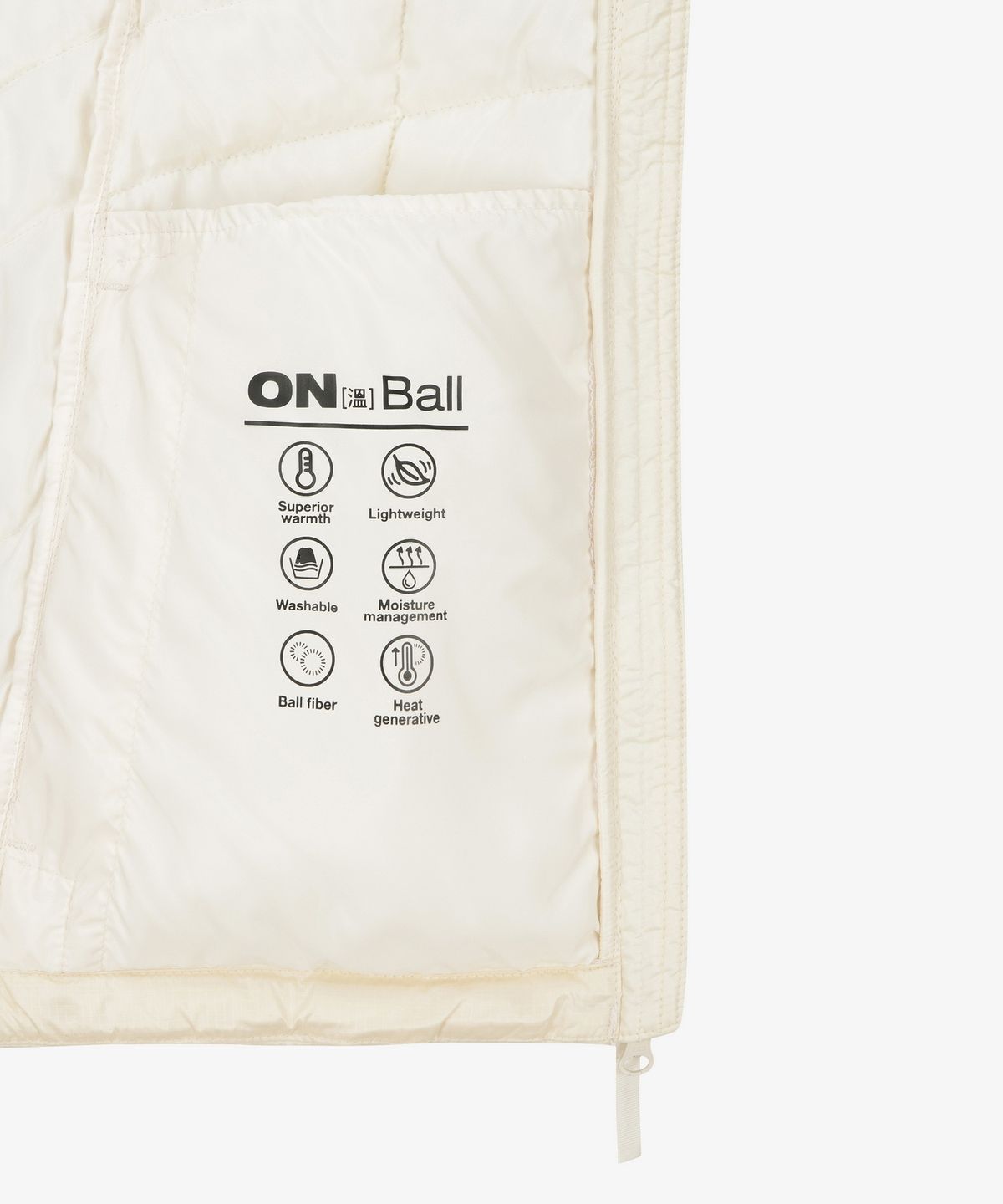 노스페이스(THE NORTH FACE) NJ3NS81L 여성 웨이브 라이트 온볼 패딩 자켓 IVORY