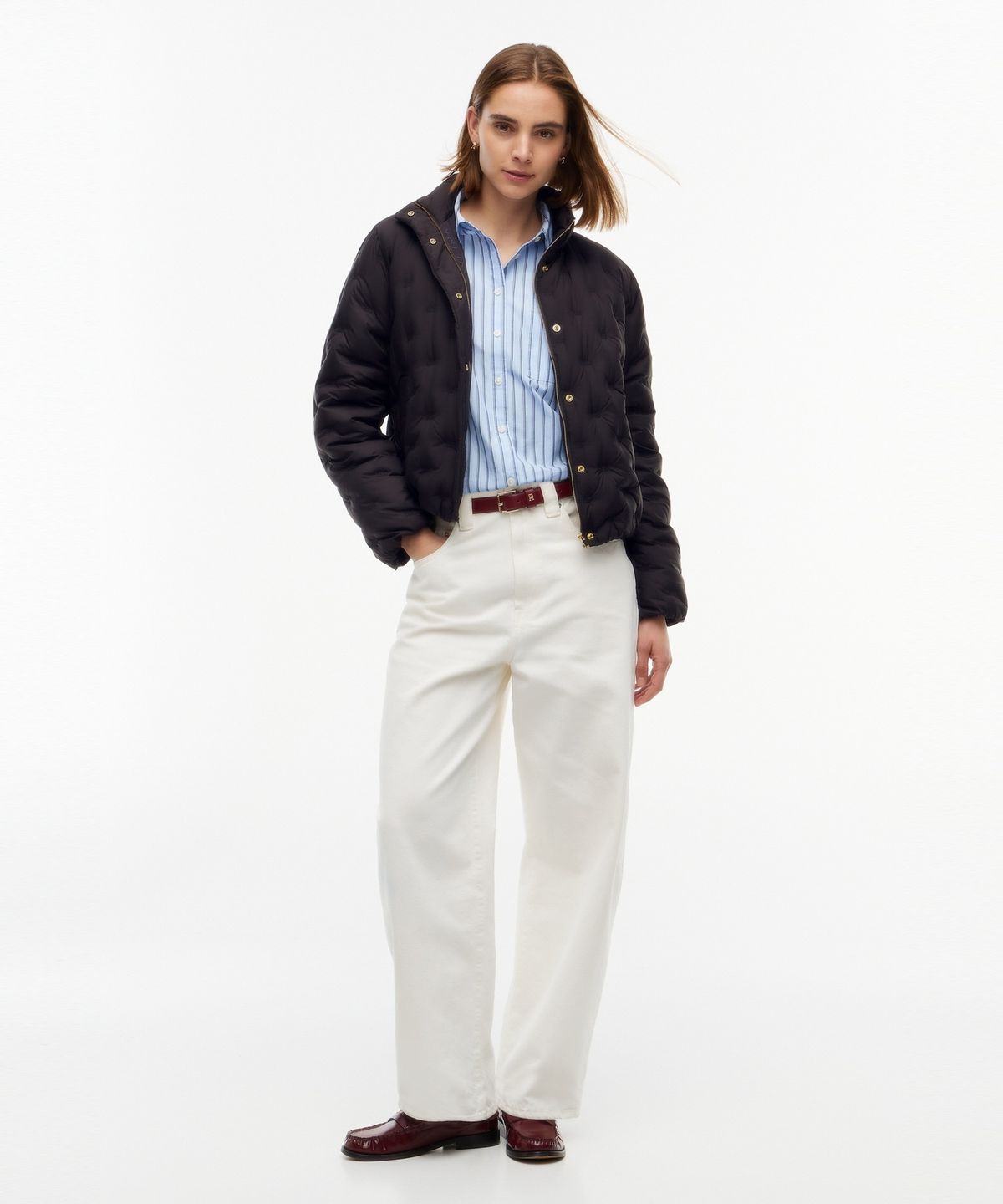 타미힐피거(TOMMY HILFIGER) 플래그 엠보 퀼팅 자켓 (T22G7QJC060WT1BDS)