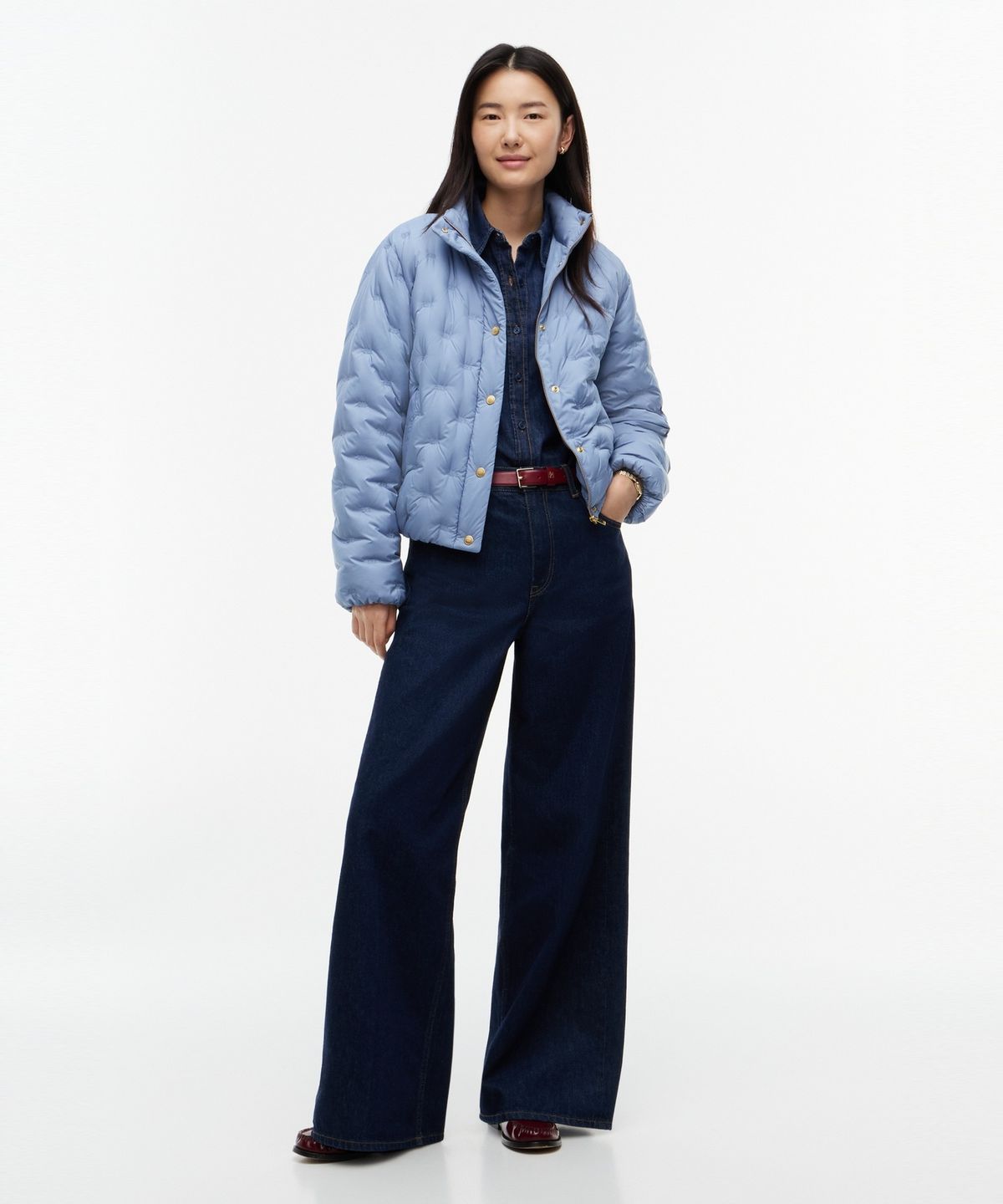 타미힐피거(TOMMY HILFIGER) 플래그 엠보 퀼팅 자켓 (T22G7QJC060WT1C2B)