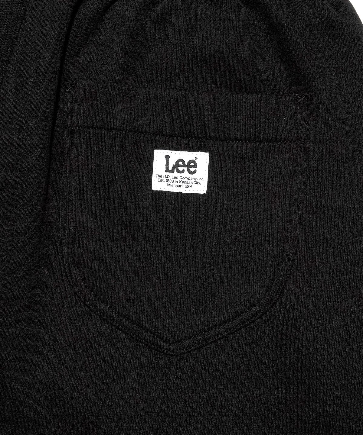 리(LEE) 오버사이즈드 기모 스웻 팬츠 블랙
